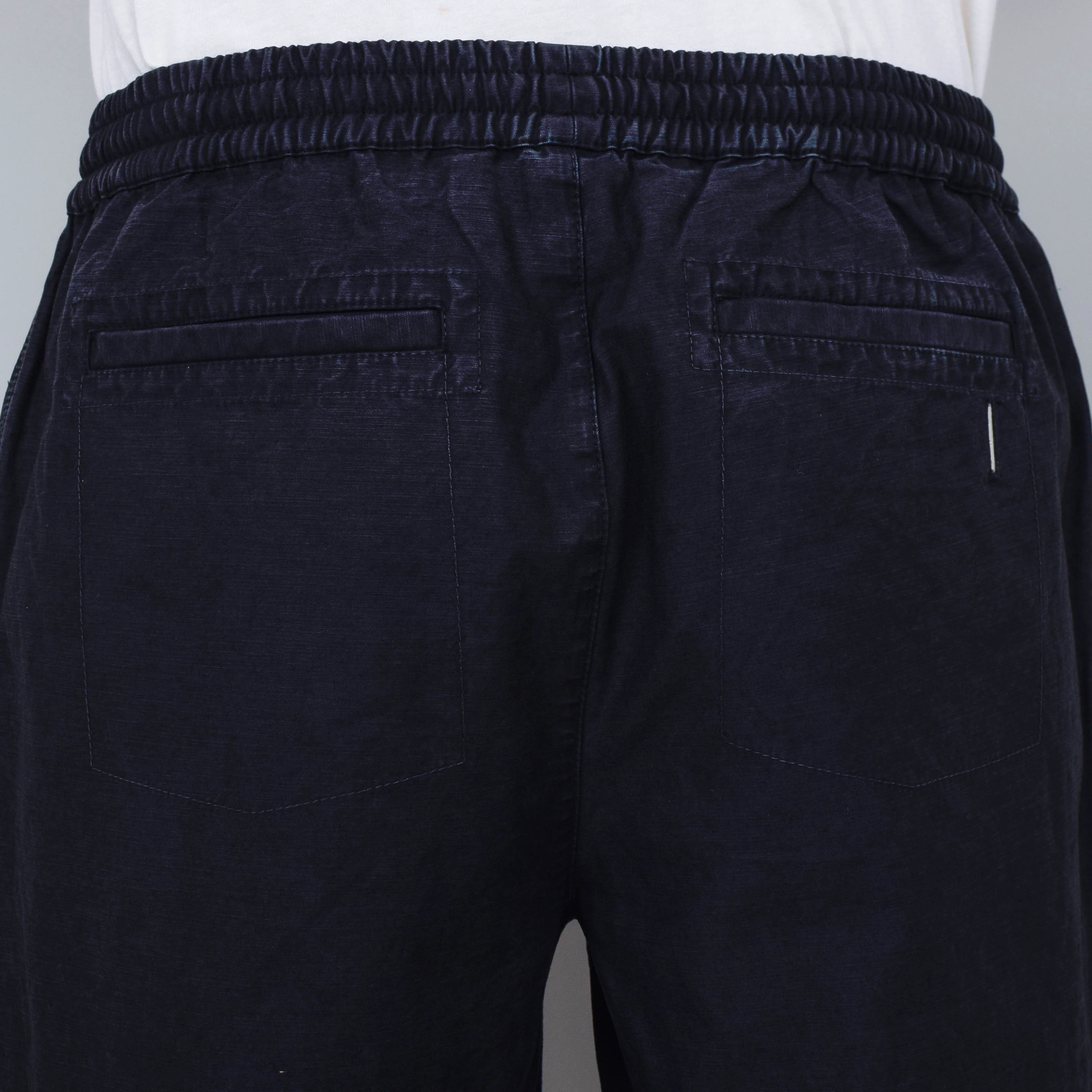 Folk Drawcord Assembly Pant - Soft Black Linear Texture - Image 3