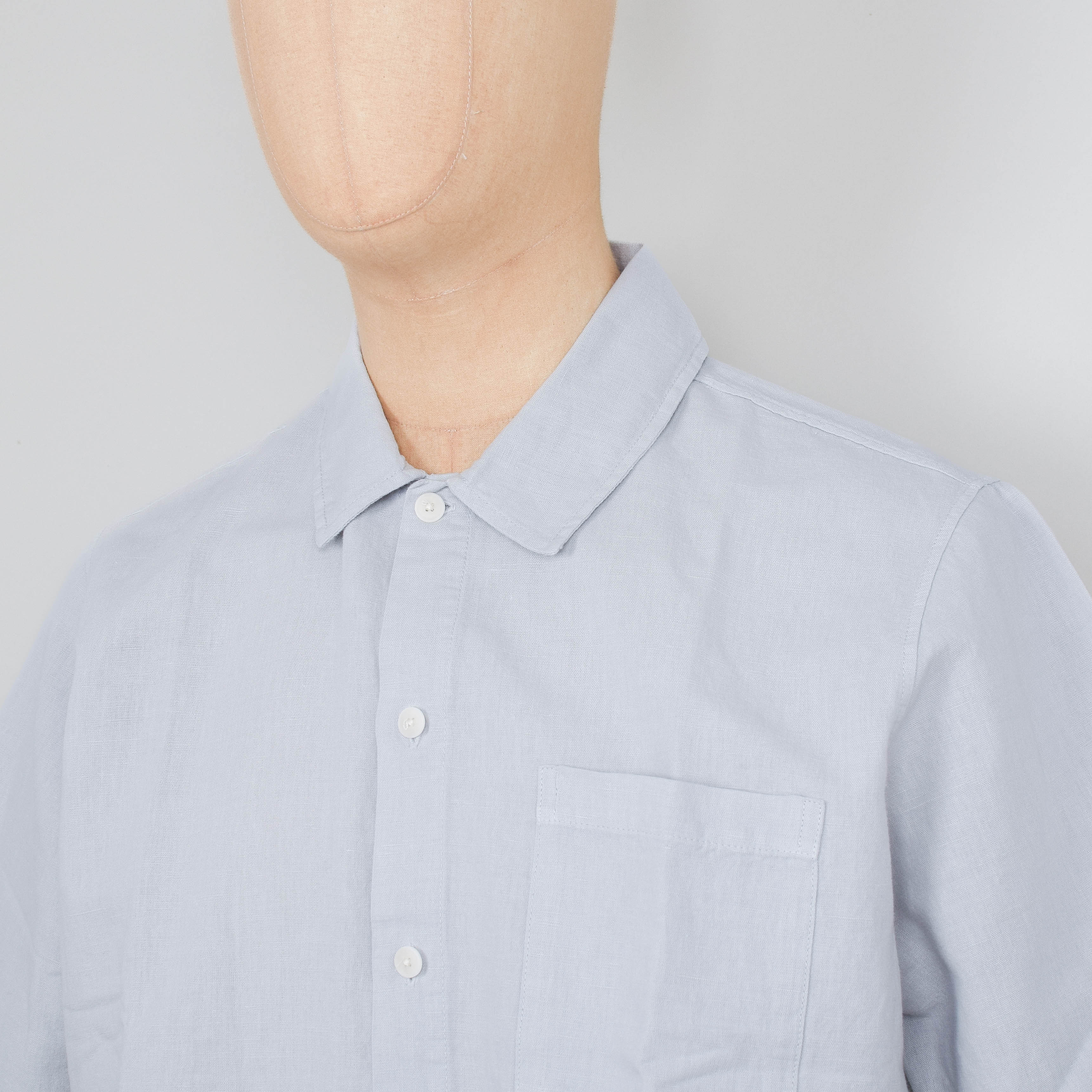 Folk Gabe Shirt - Mineral Blue - Image 2