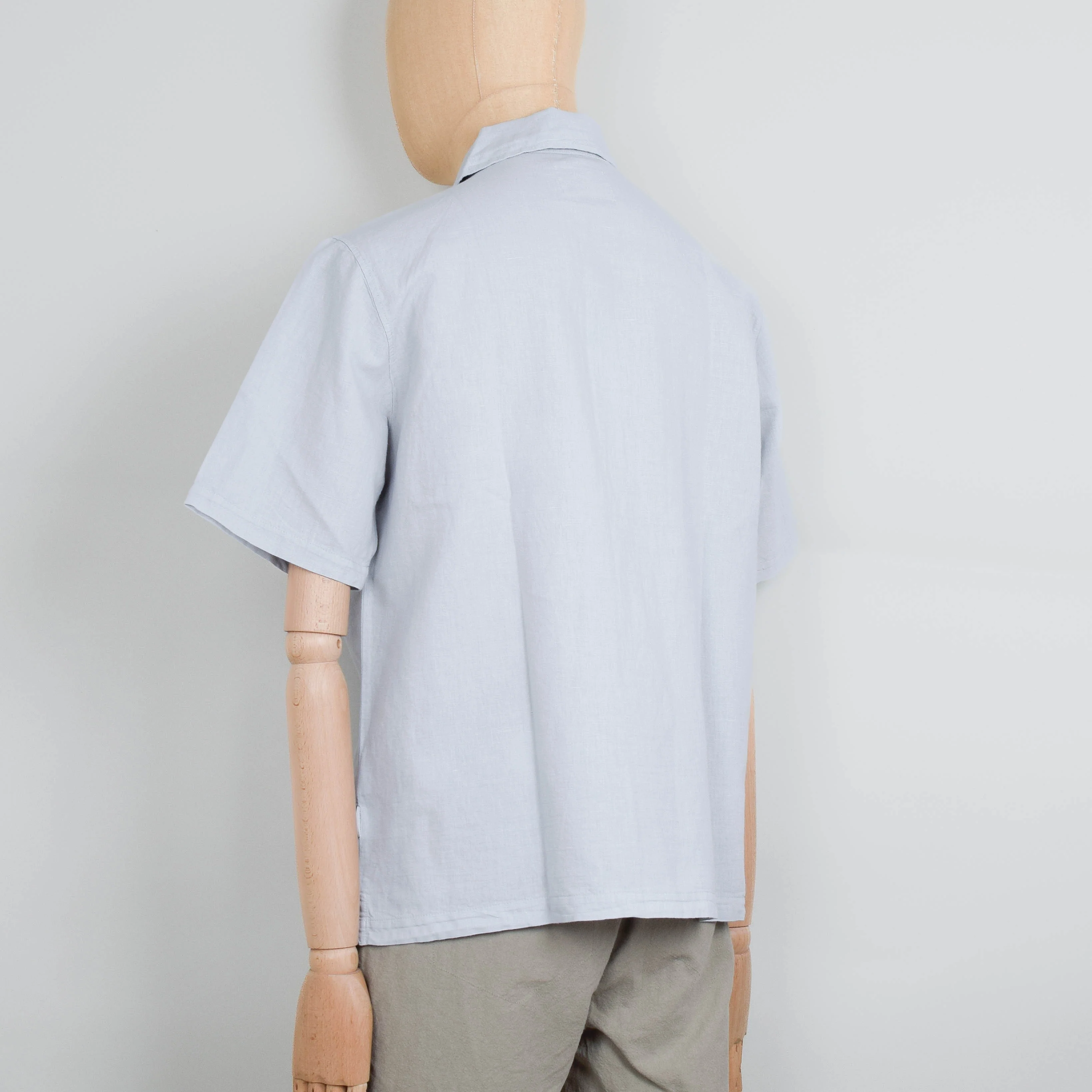 Folk Gabe Shirt - Mineral Blue - Image 3