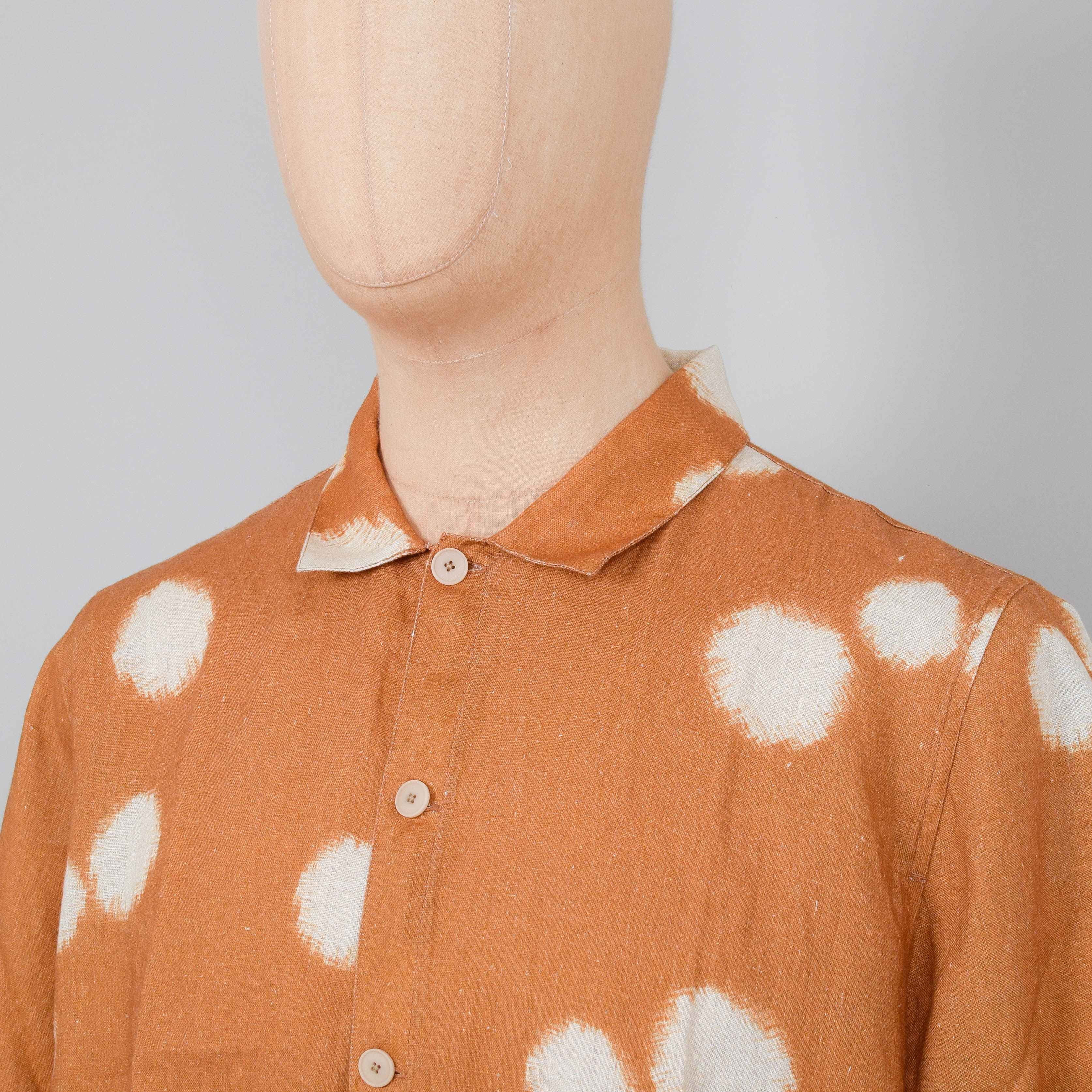 Folk Gabe Shirt - Ochre Dot Print - Image 2