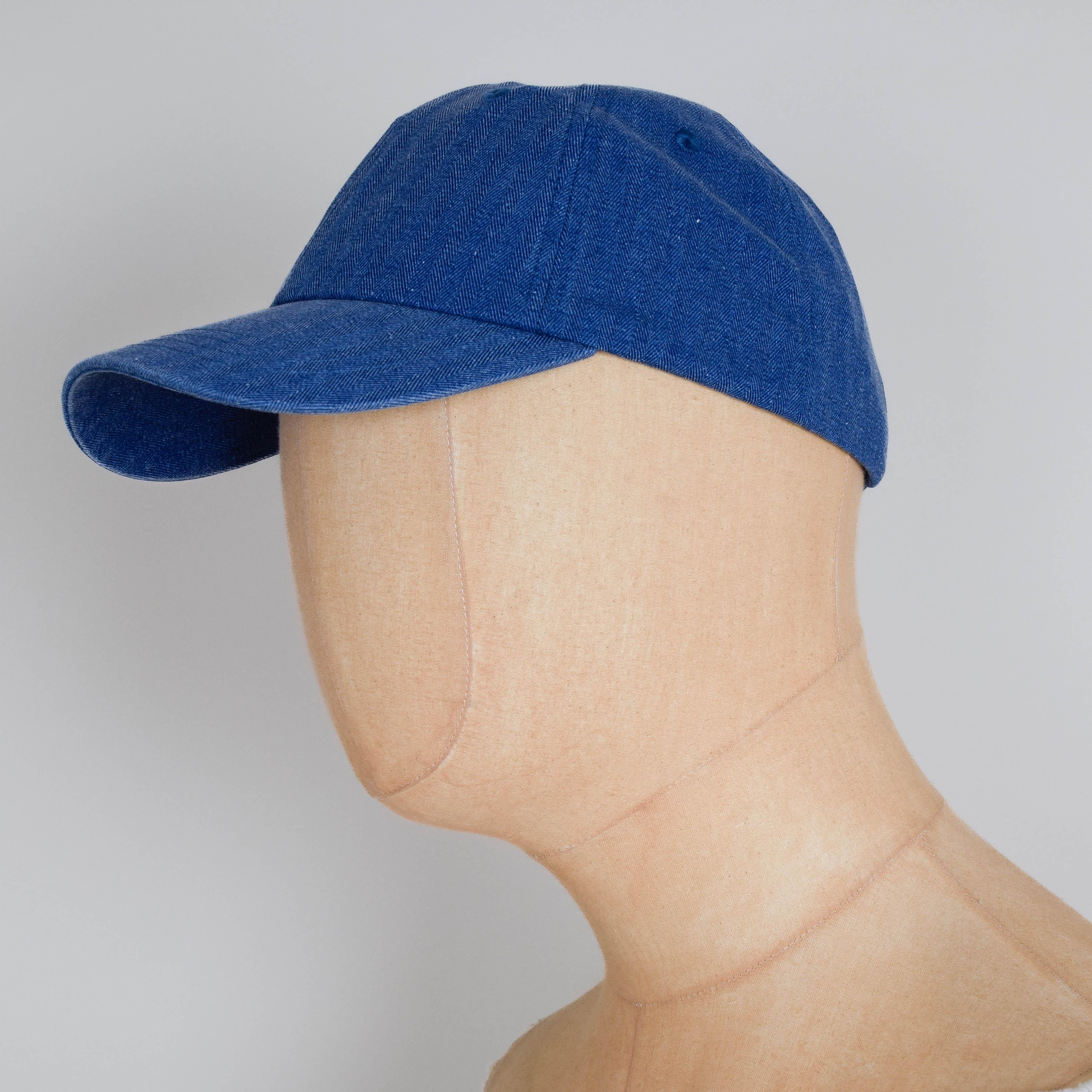 Folk Herringbone Cap - Bright Blue