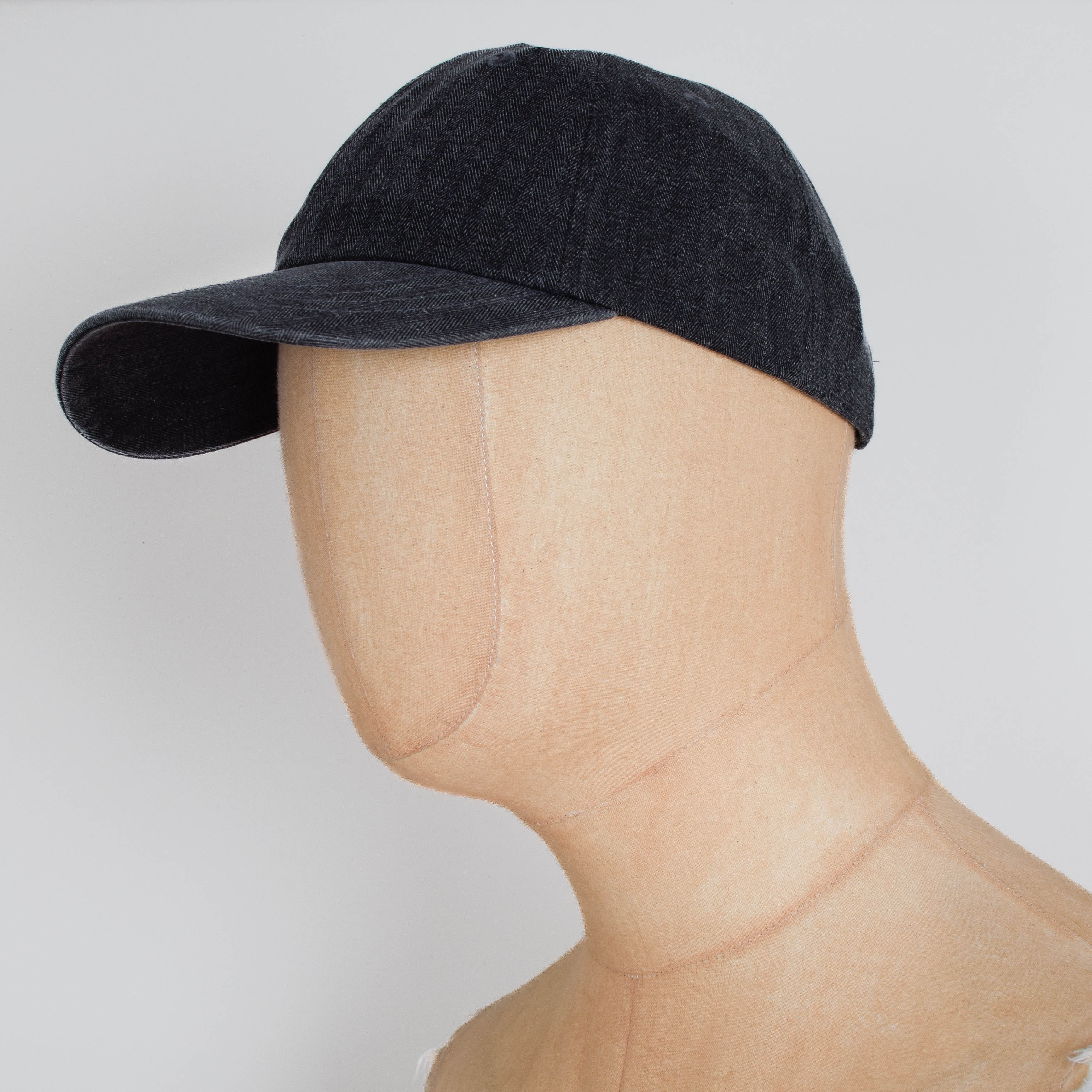 Folk Herringbone Cap - Charcoal