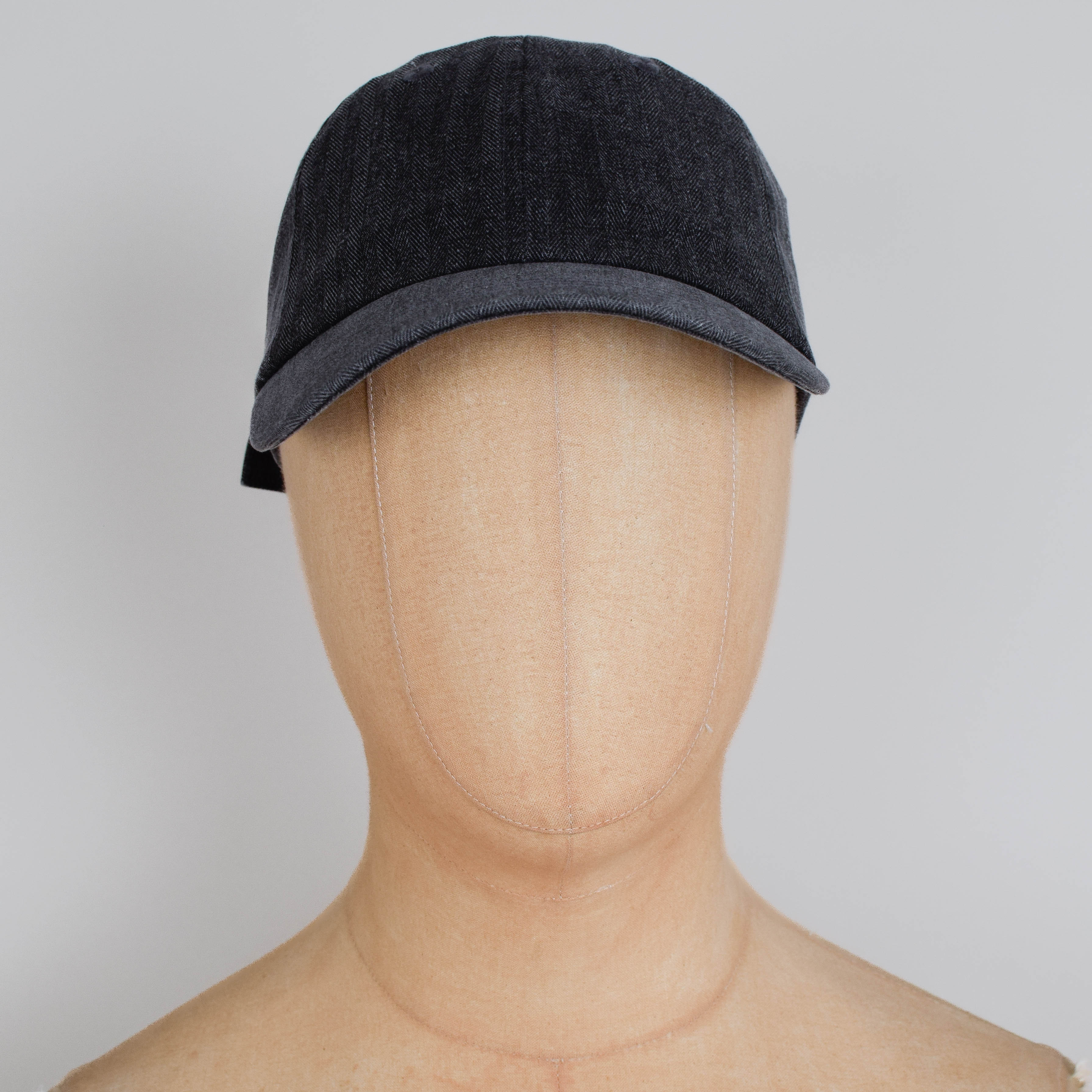 Folk Herringbone Cap - Charcoal - Image 2