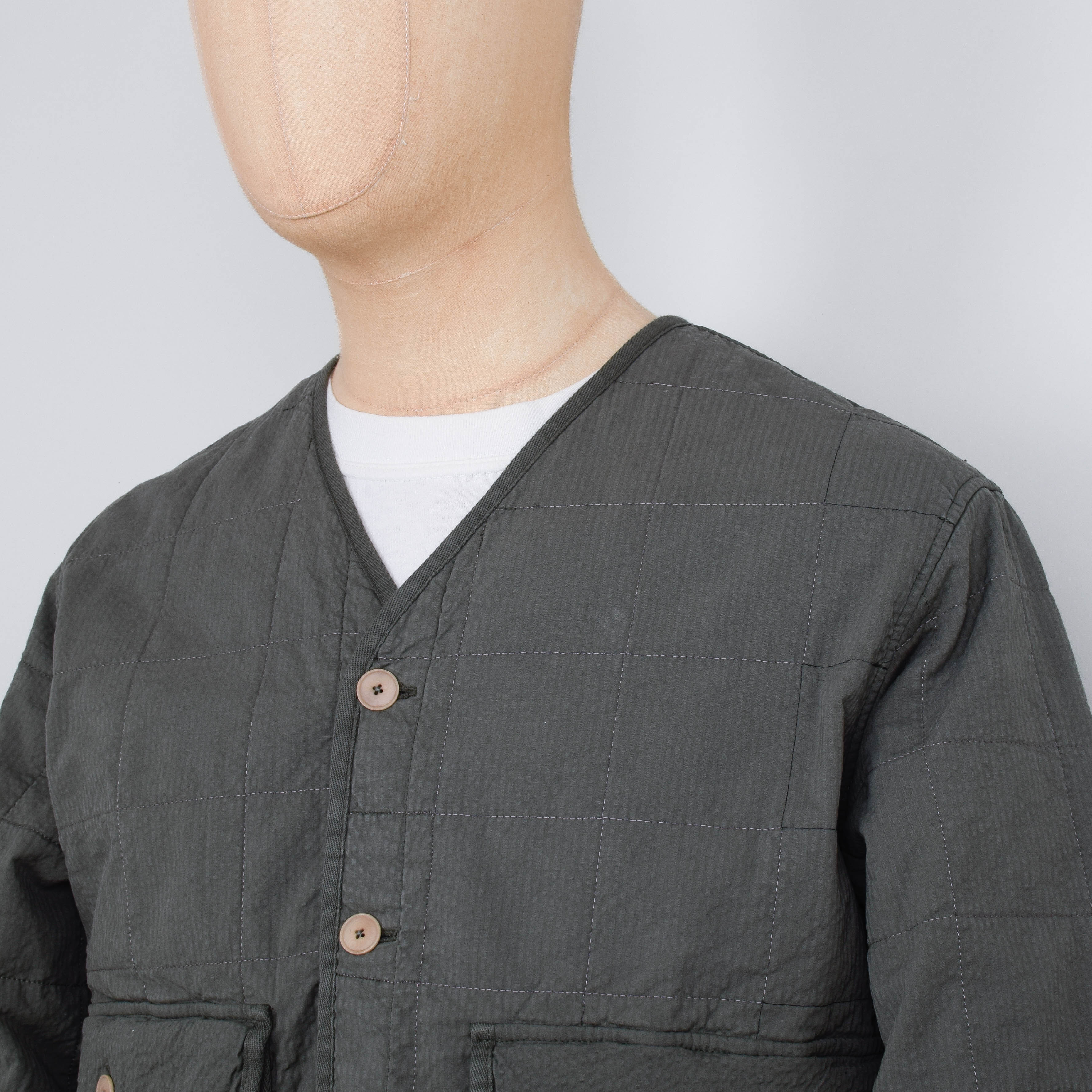 Folk Lightweight Liner Jacket - Dark Sage - Image 2