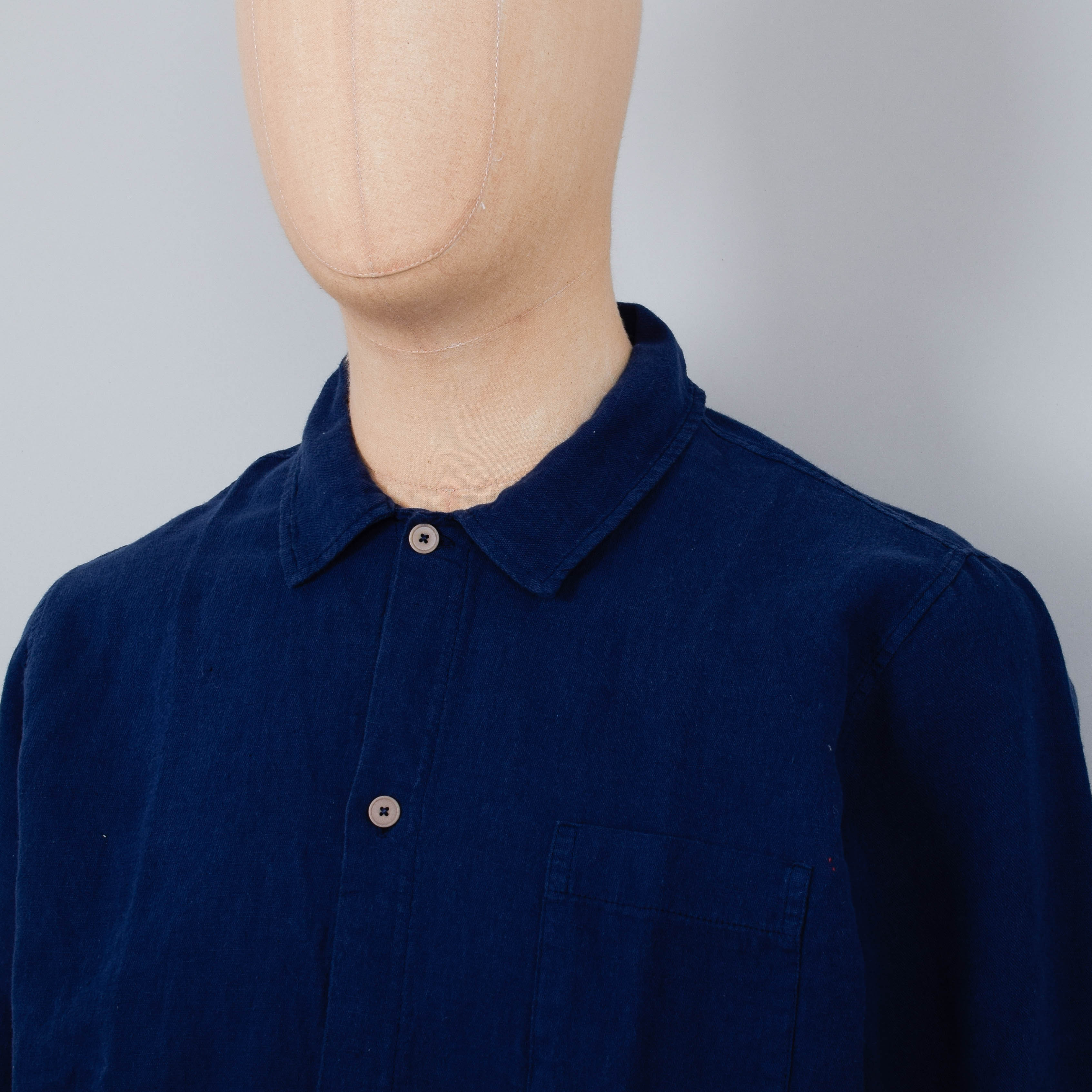 Folk LS Seoul Shirt - Washed Ink - Image 2