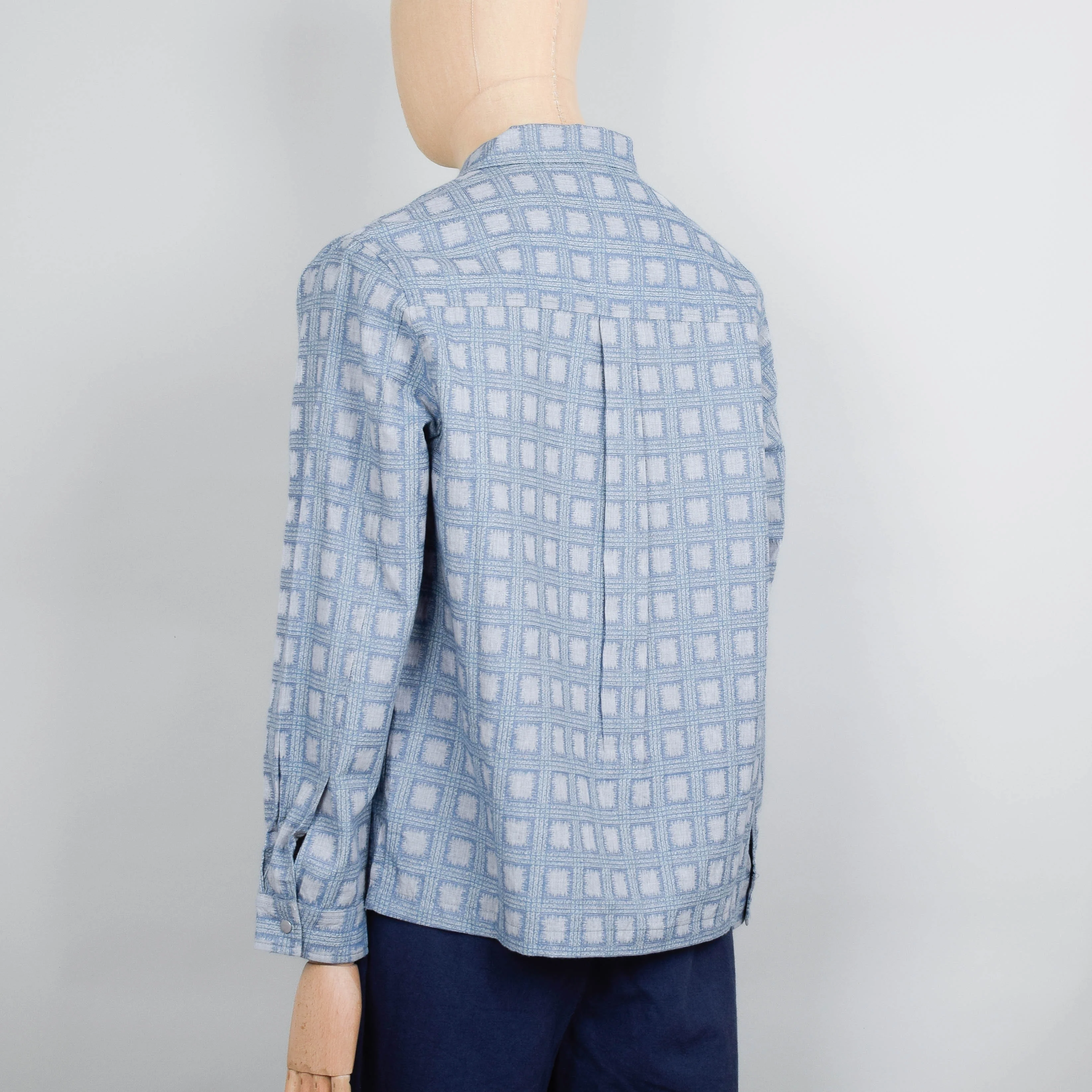 Folk Patch Overshirt - Blue Tile Tapestry - Image 3