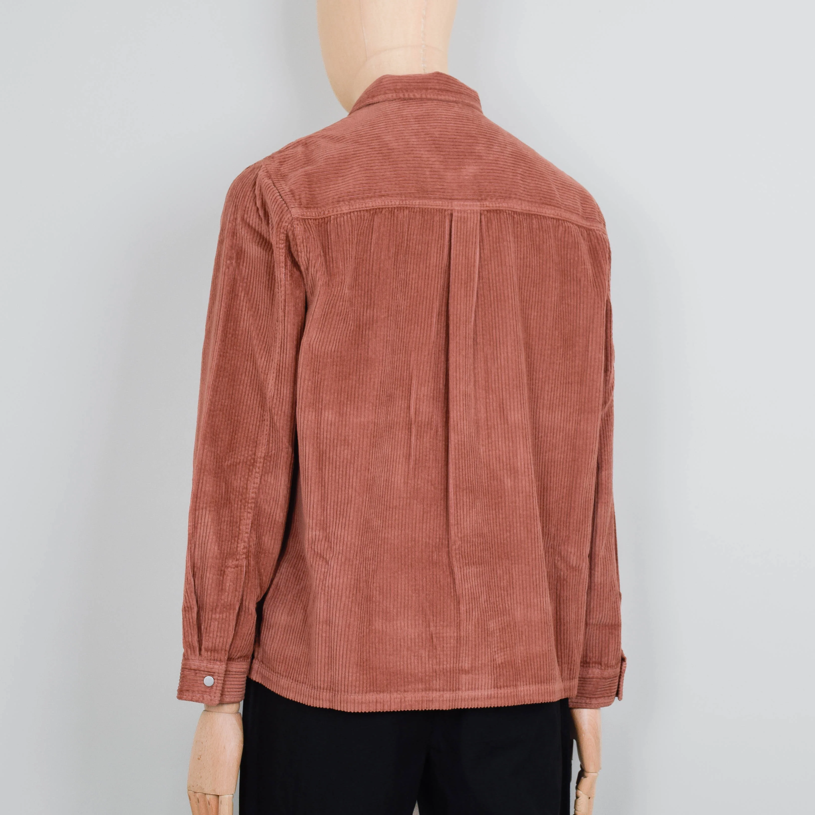 Folk Patch Shirt - Dark Rust Heavy Cord - Image 3