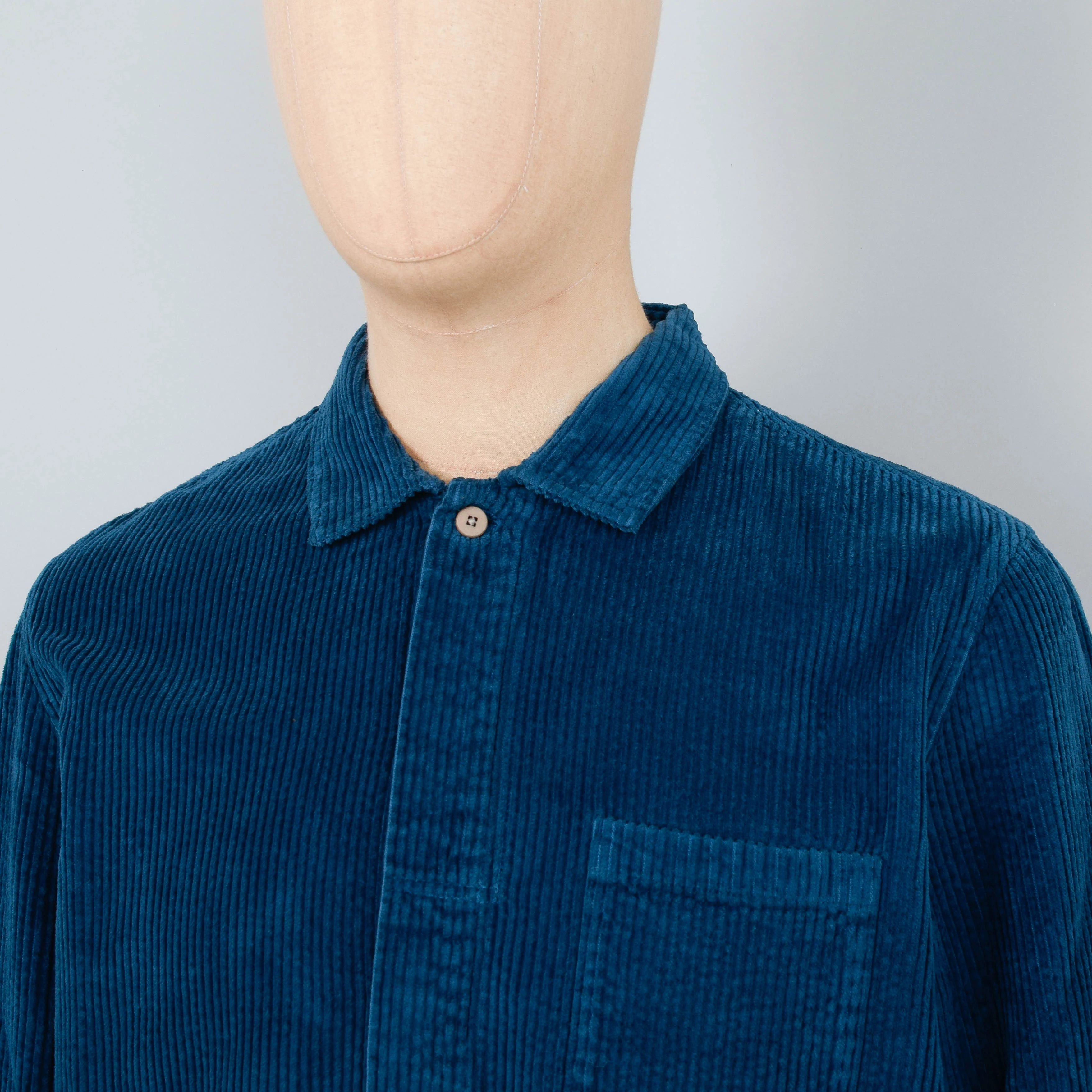 Folk Patch Shirt Heavy Cord - Dark Cyan - Image 2