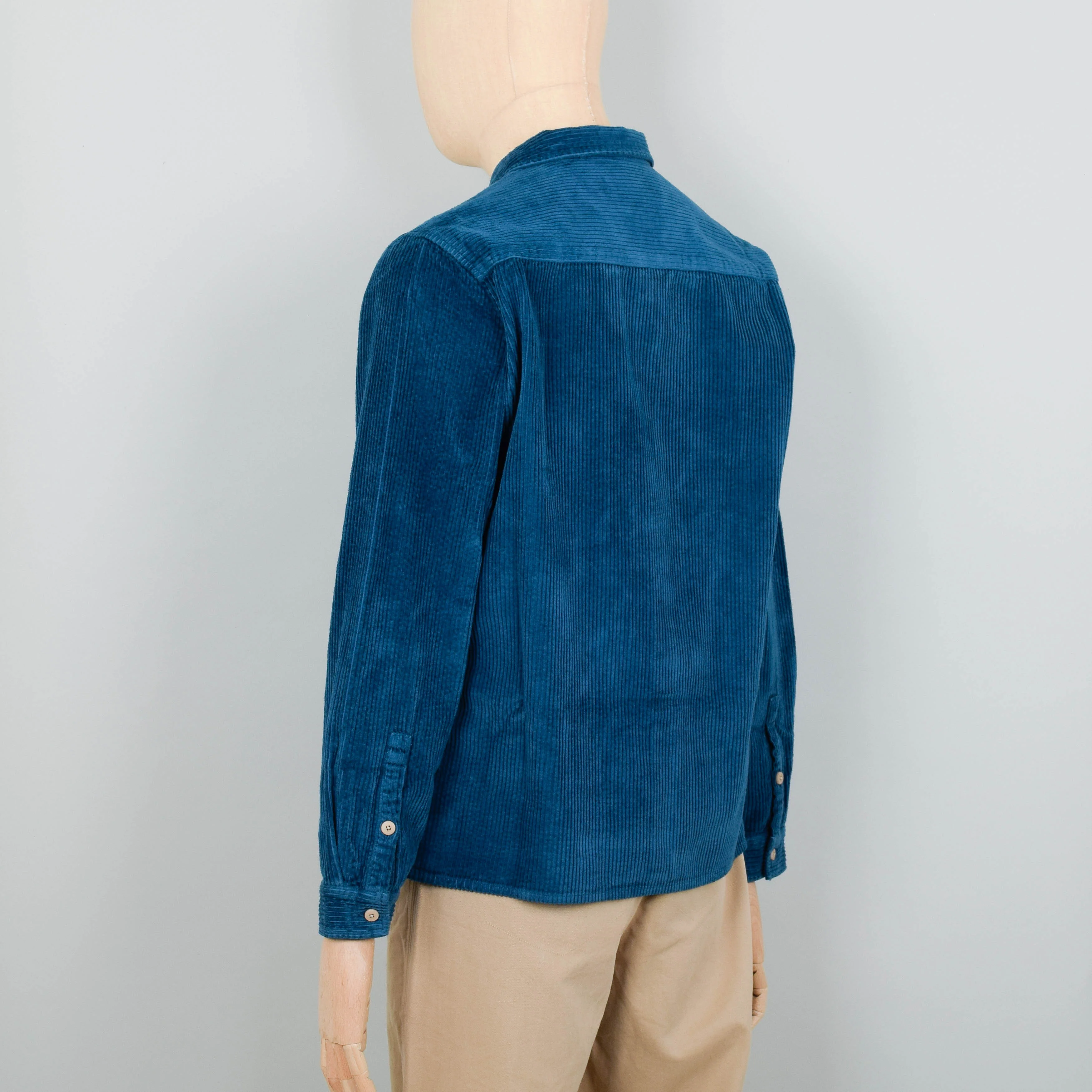 Folk Patch Shirt Heavy Cord - Dark Cyan - Image 3
