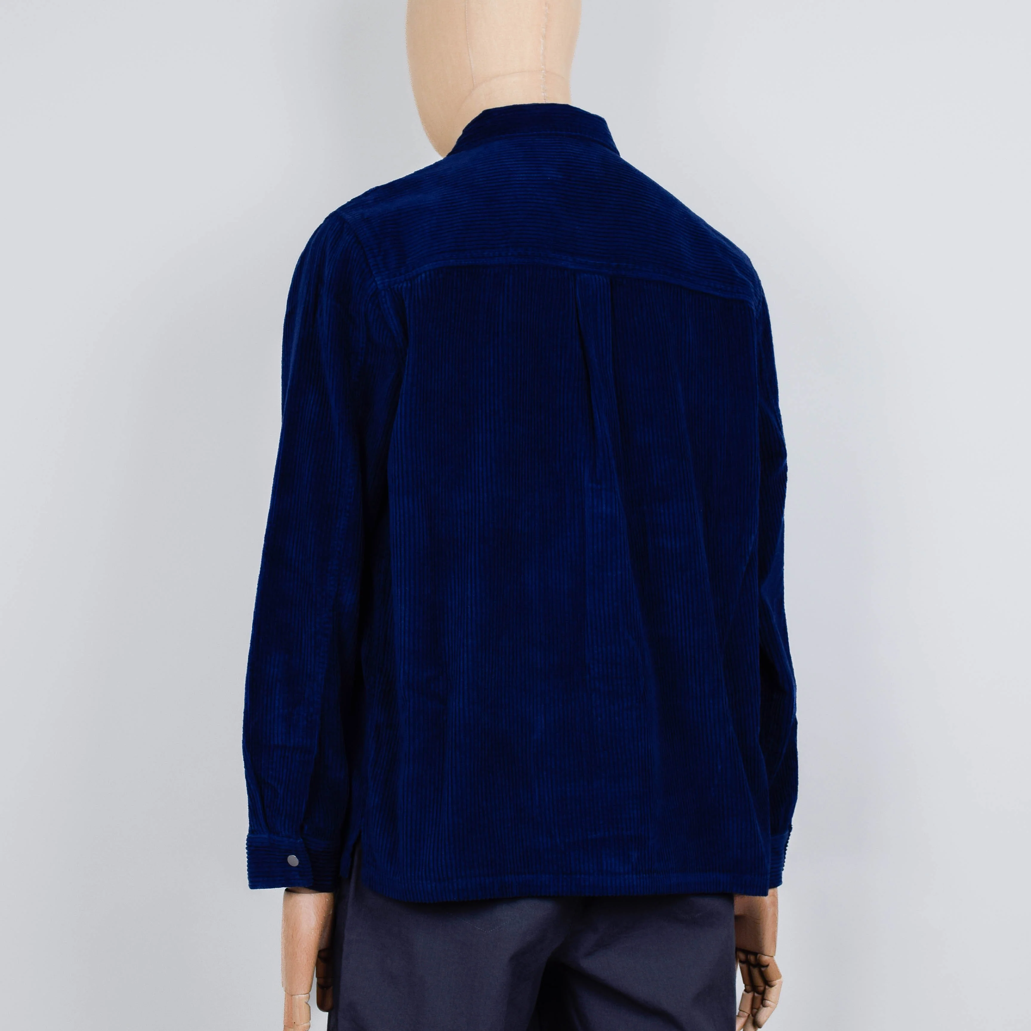 Folk Patch Shirt - Rich Navy Chunky Cord - Image 3