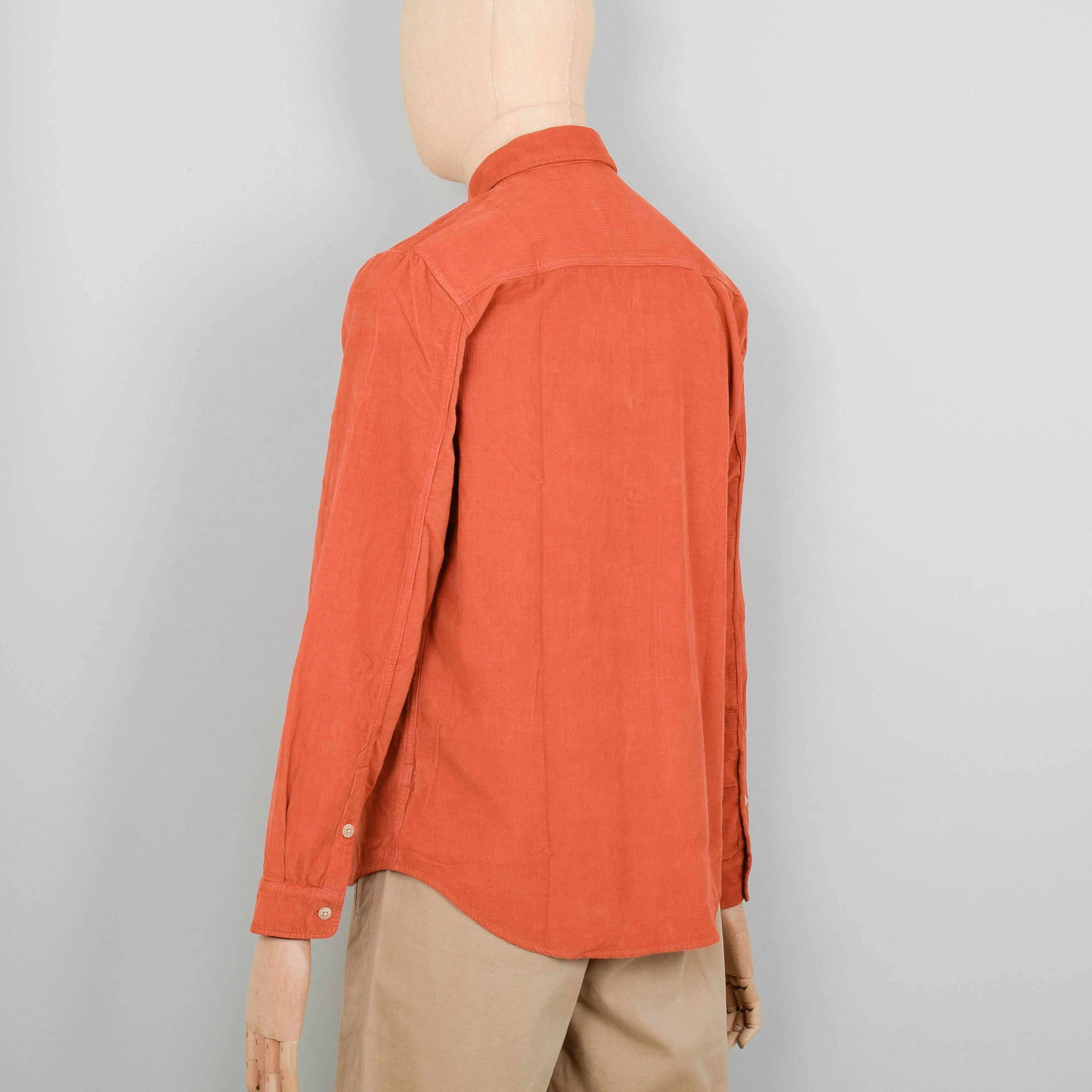 Folk Relaxed Babycord Shirt - Copper - Image 3