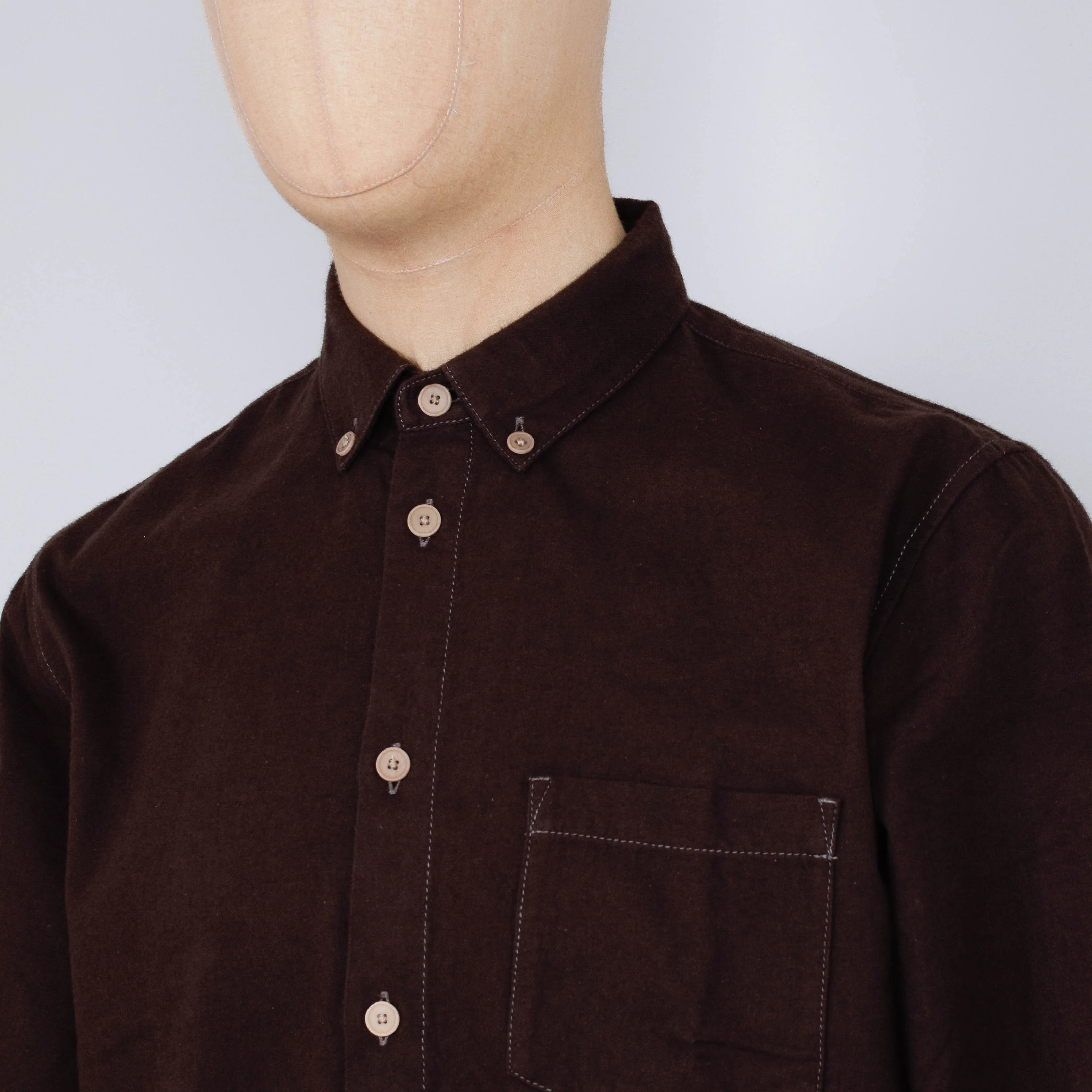 Folk Relaxed Fit Shirt - Espresso Flannel - Image 2