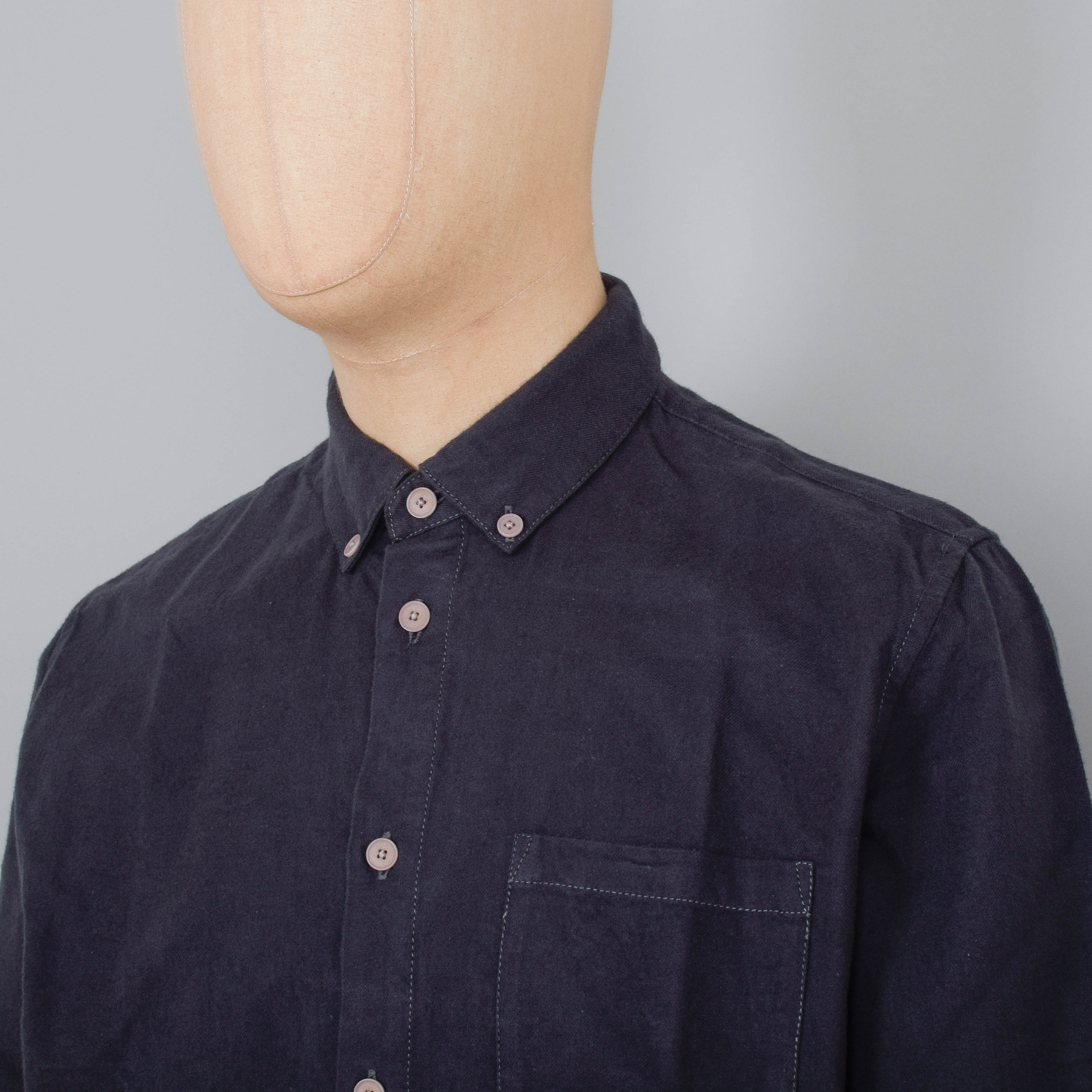 Folk Relaxed Fit Shirt - Slate Flannel - Image 2
