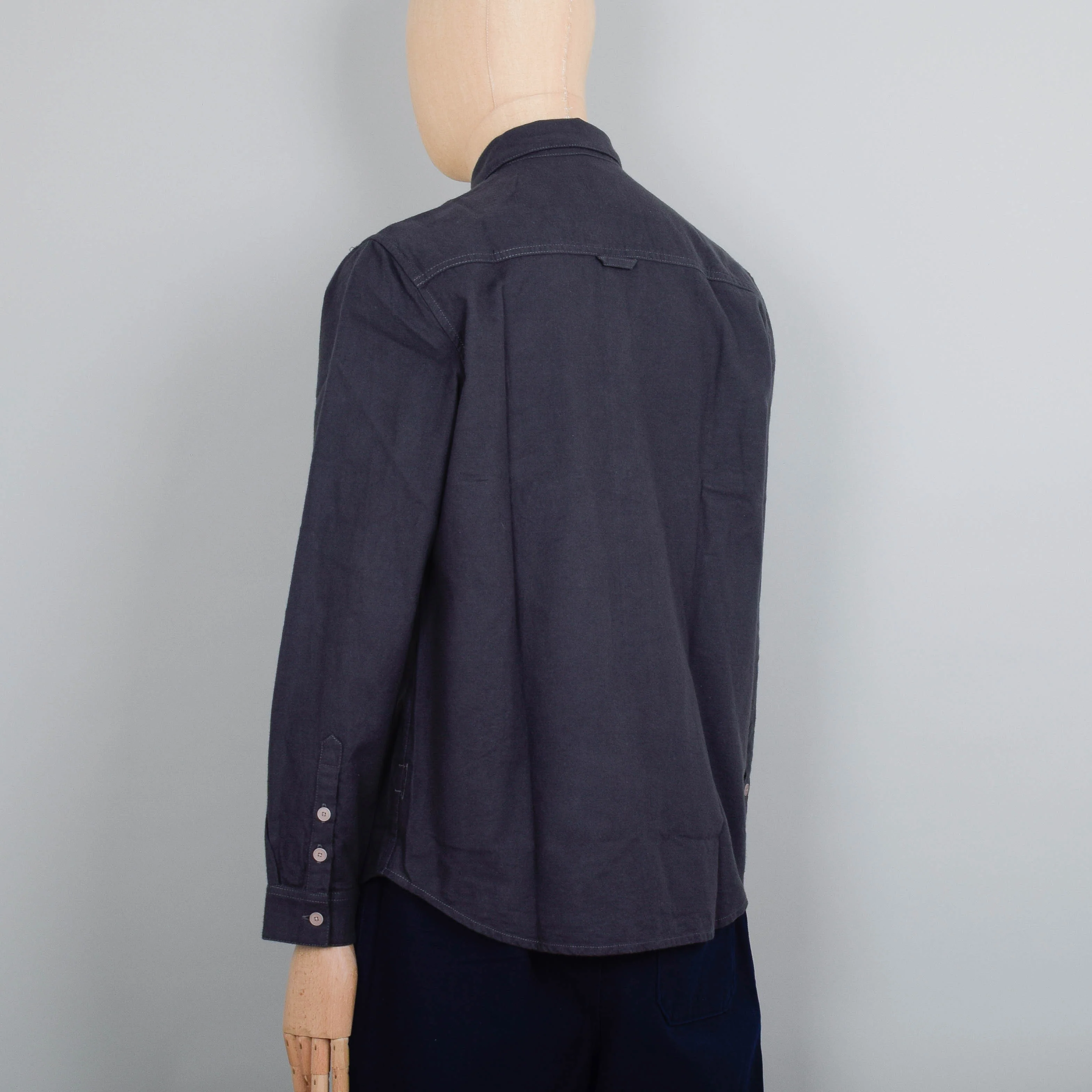 Folk Relaxed Fit Shirt - Slate Flannel - Image 3