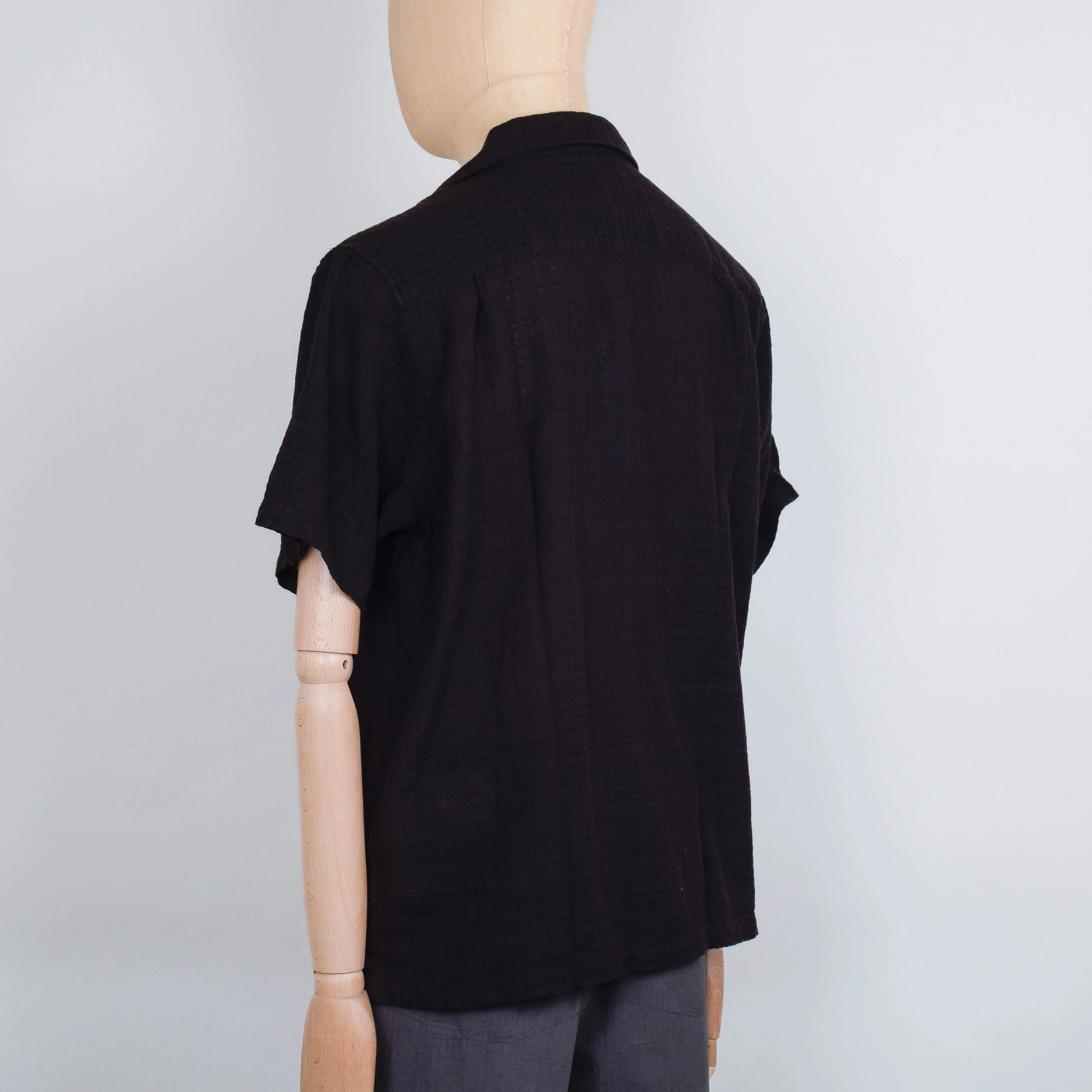 Folk Relaxed Soft Collar Shirt - Soft Black - Image 3