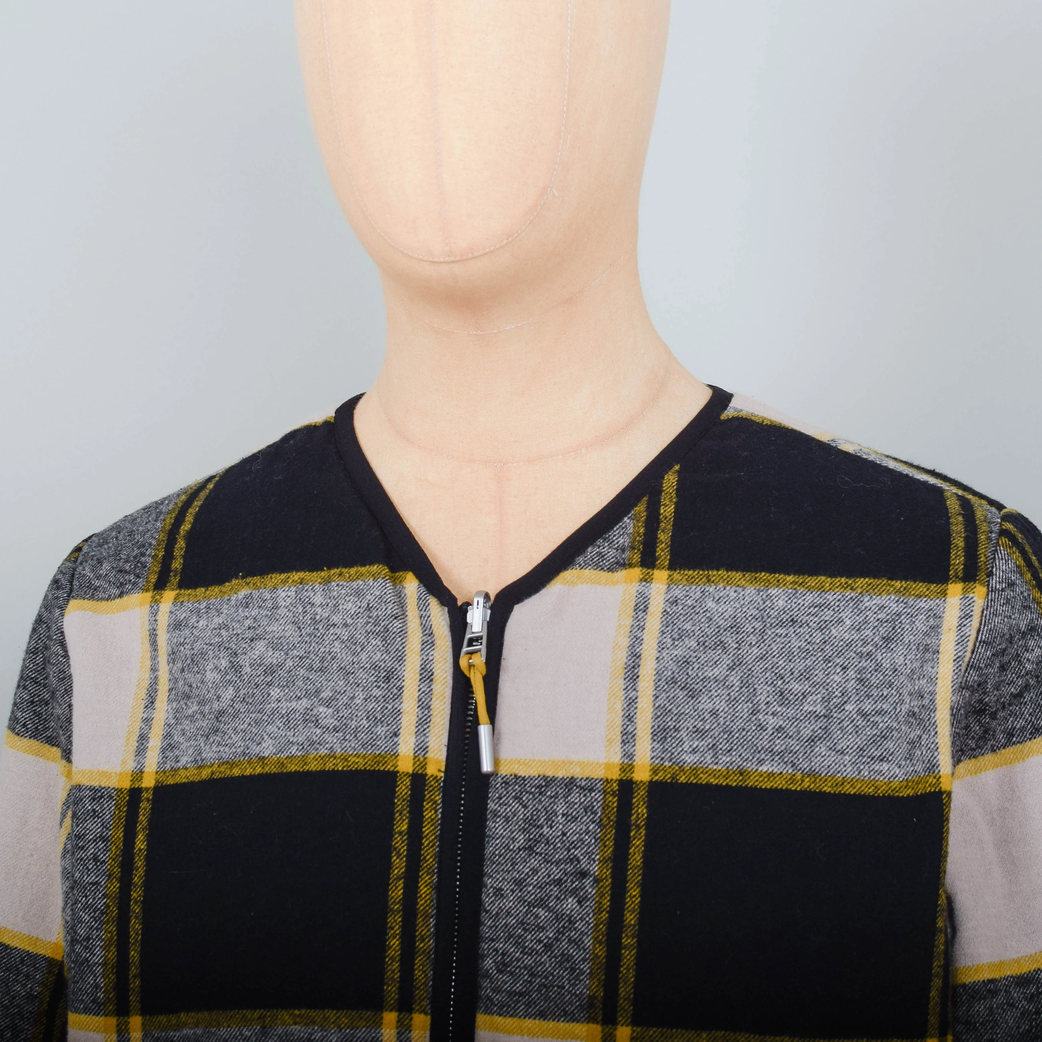 Folk Reversible Liner - Mustard Black Check - Image 2