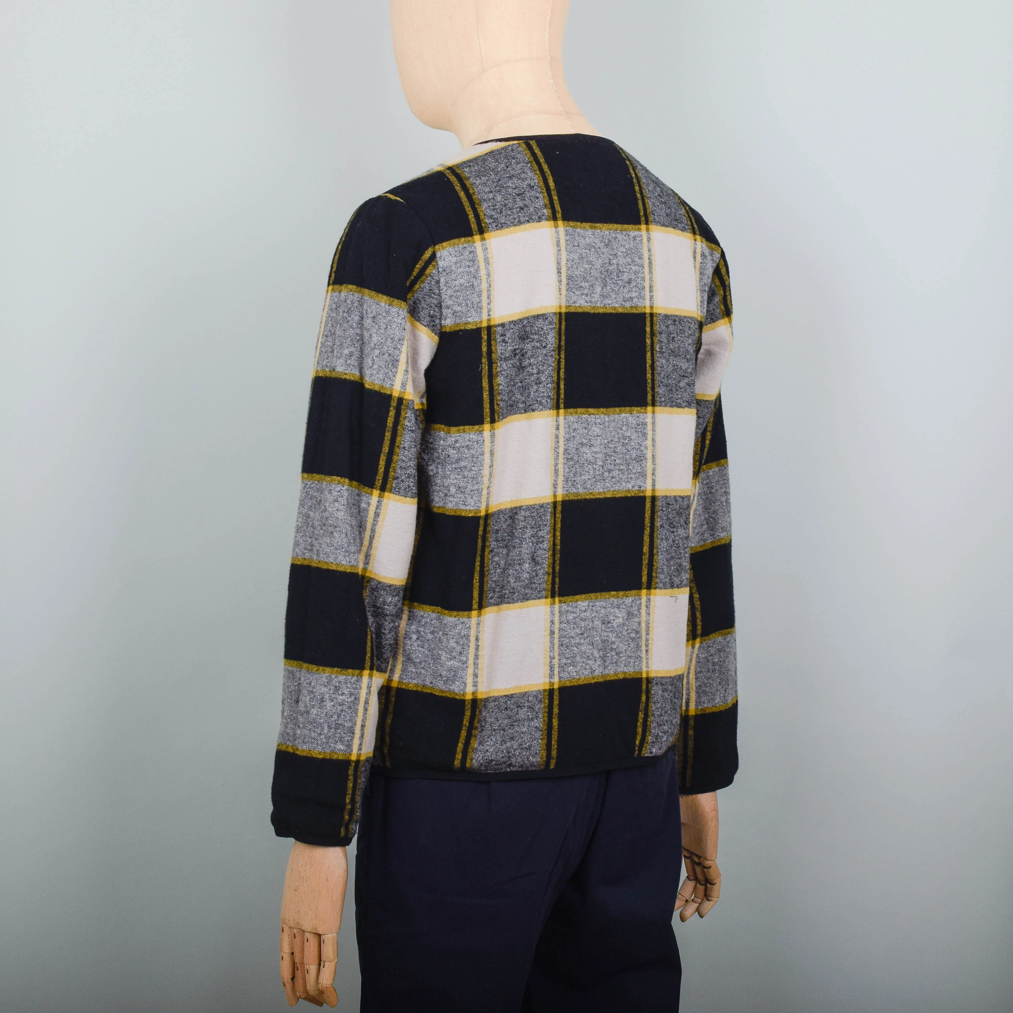 Folk Reversible Liner - Mustard Black Check - Image 4