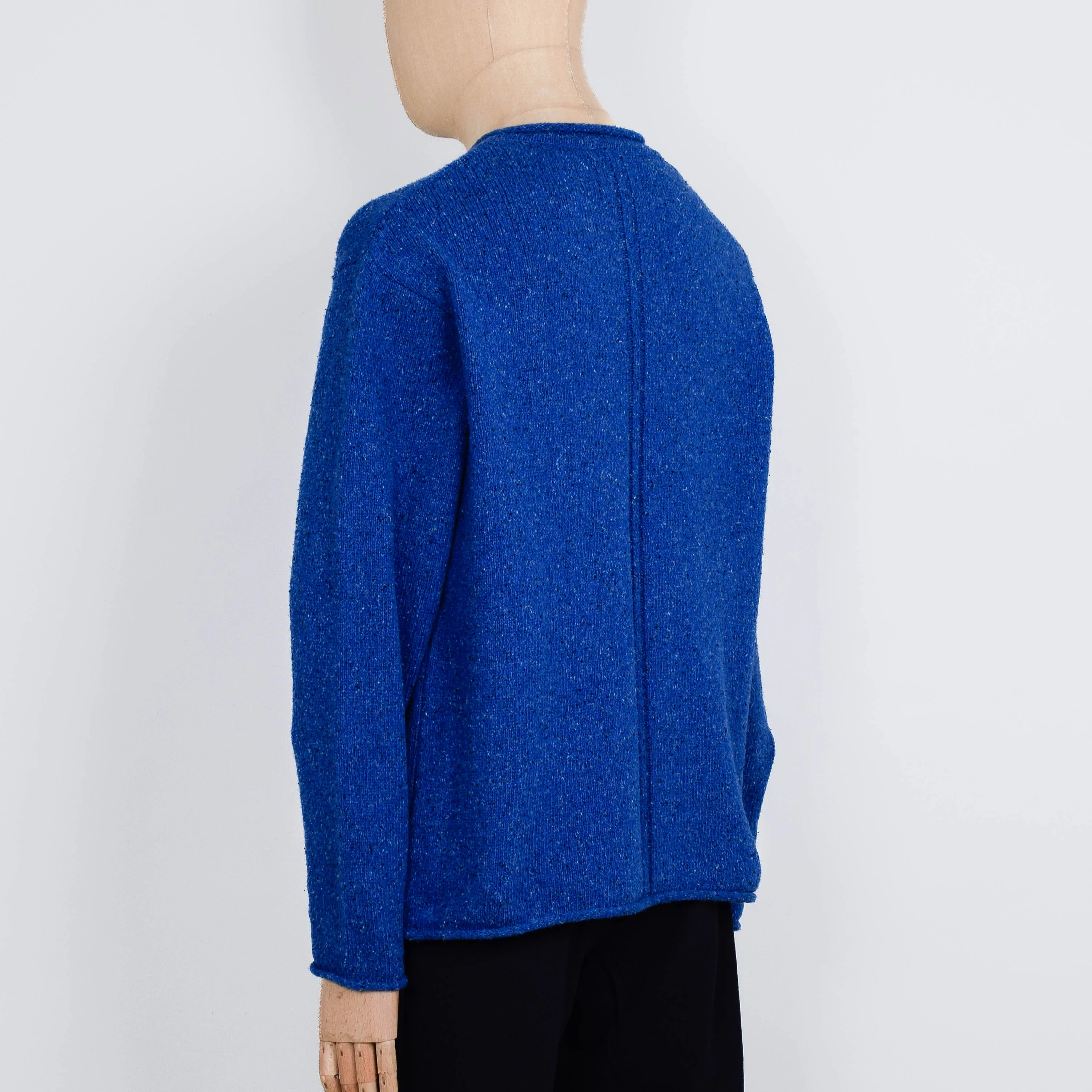 Folk Slouch Crew - Bright Blue - Image 3