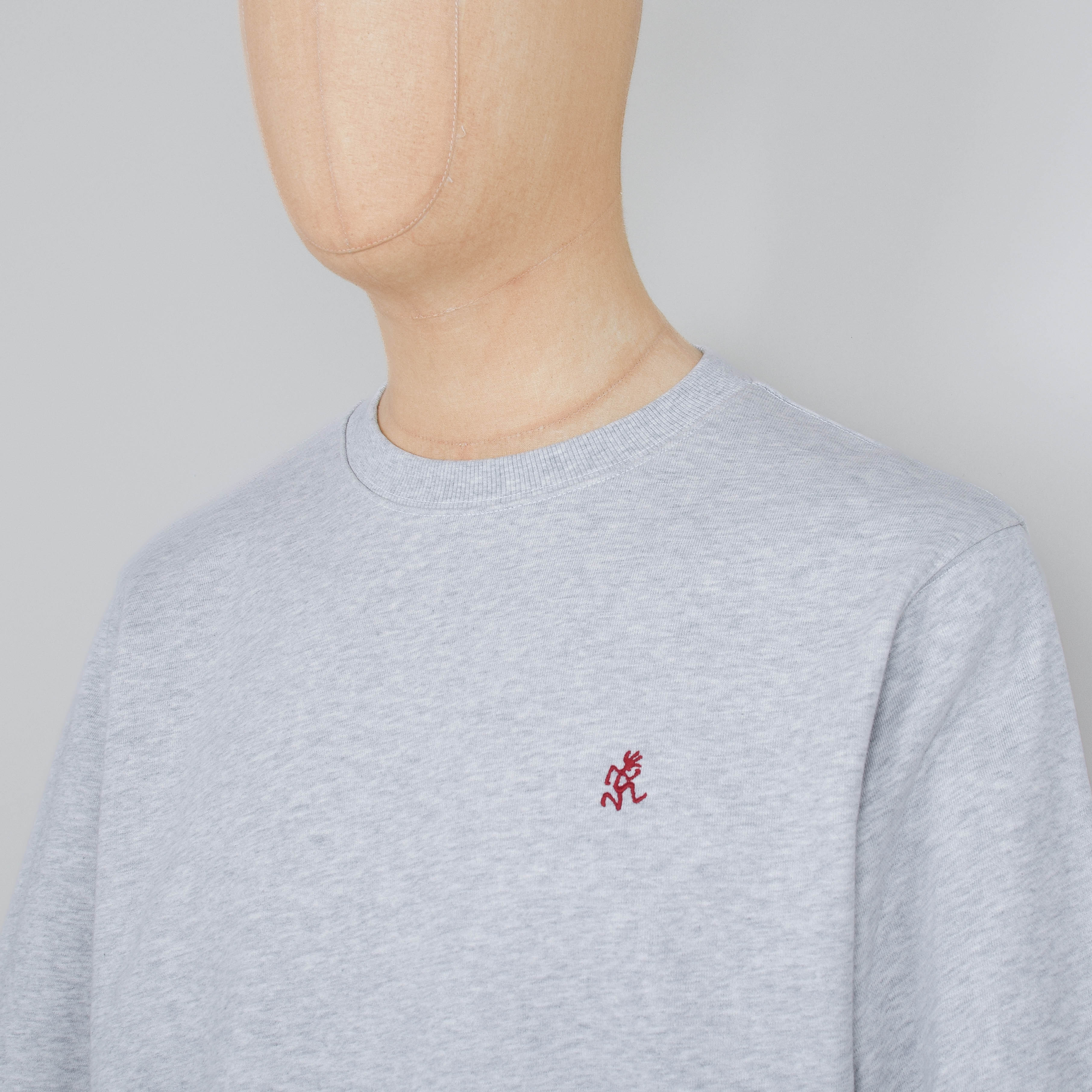 Gramicci One Point Crew Sweatshirt - Heather Ash - Image 2