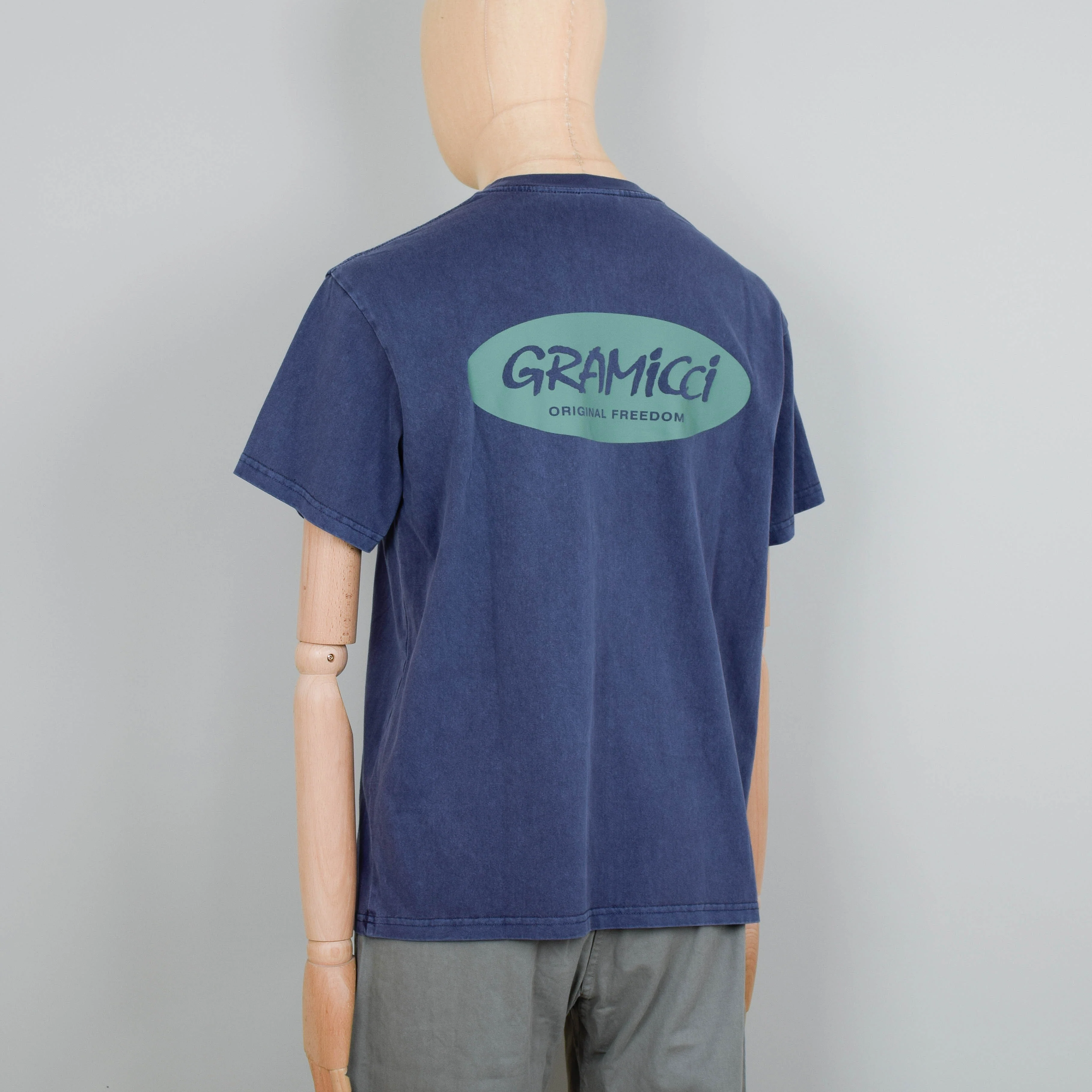 Gramicci Original Freedom Oval Tee - Navy - Image 2