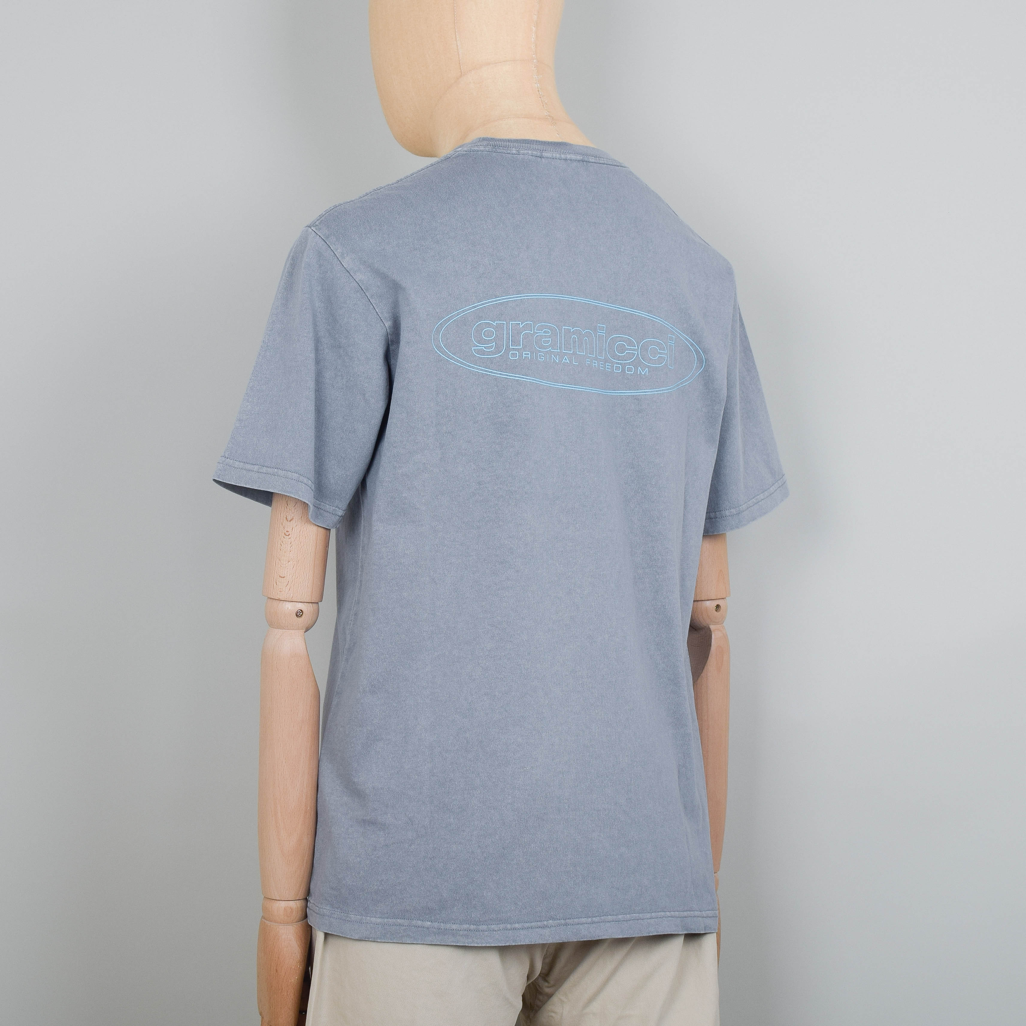 Gramicci Original Freedom Oval Tee - Slate Pigment - Image 2