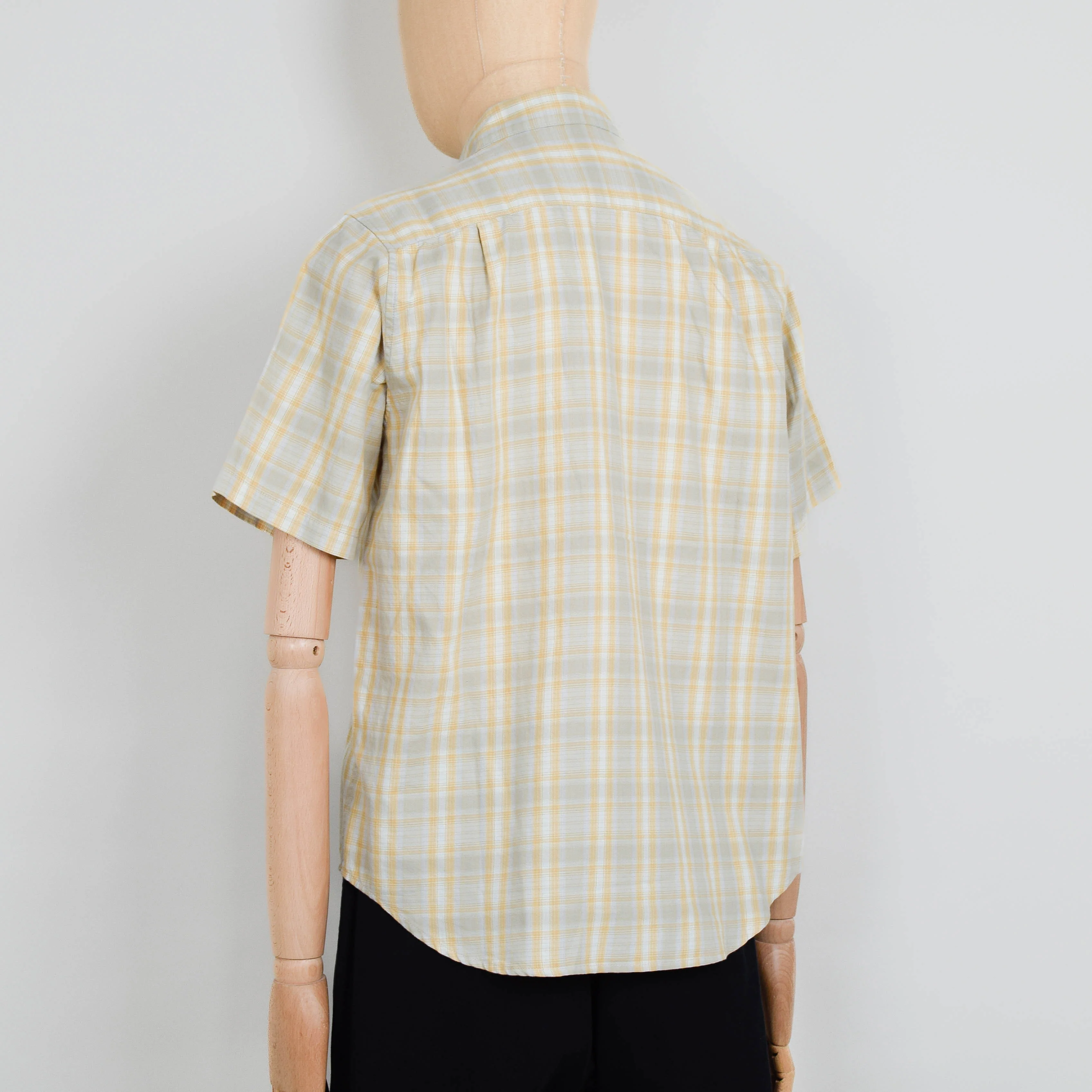 Gramicci S/S Checkered Ombre Shirt - Mustard - Image 3