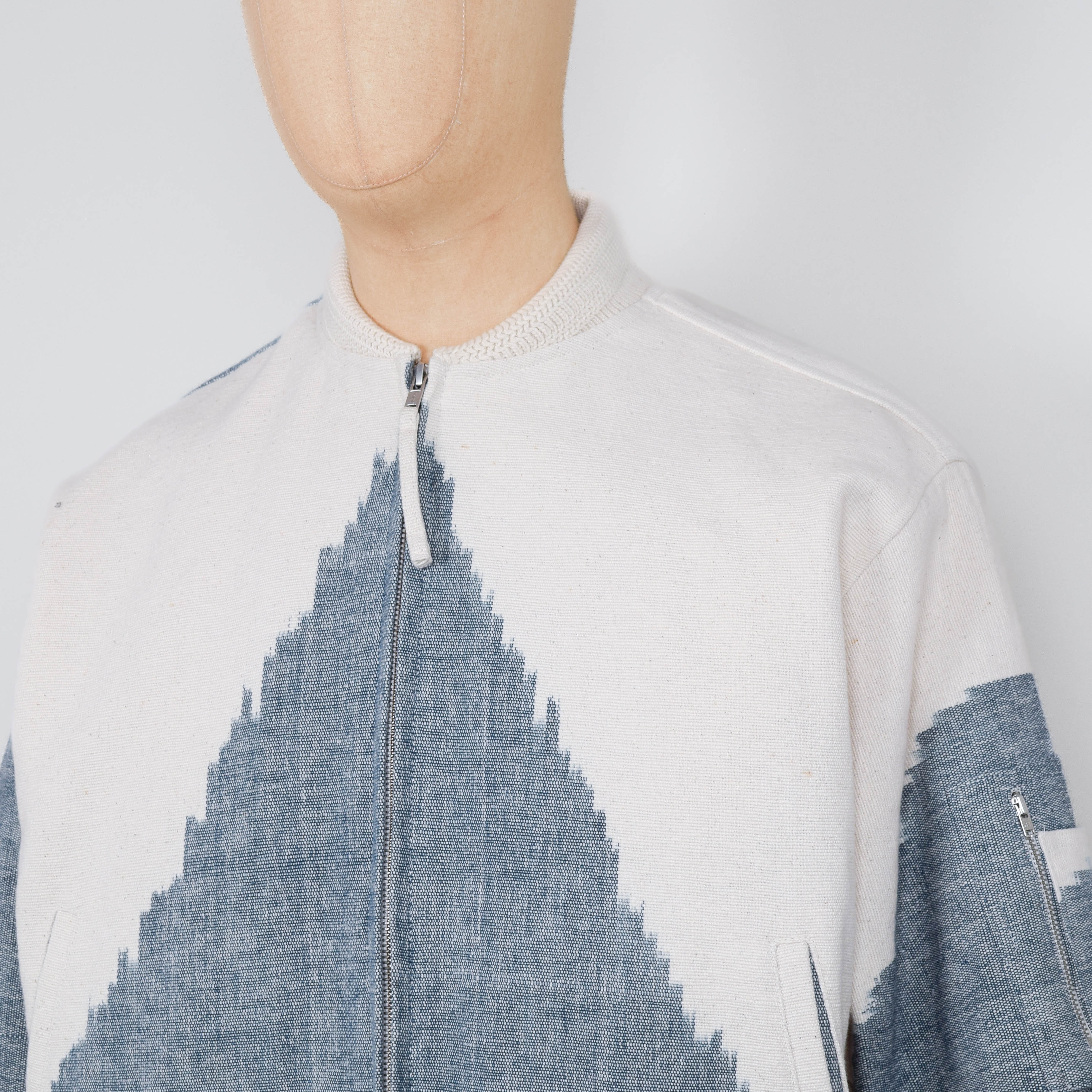 Kardo Max IKAT 65 Jacket - Off White / Air Blue - Image 2