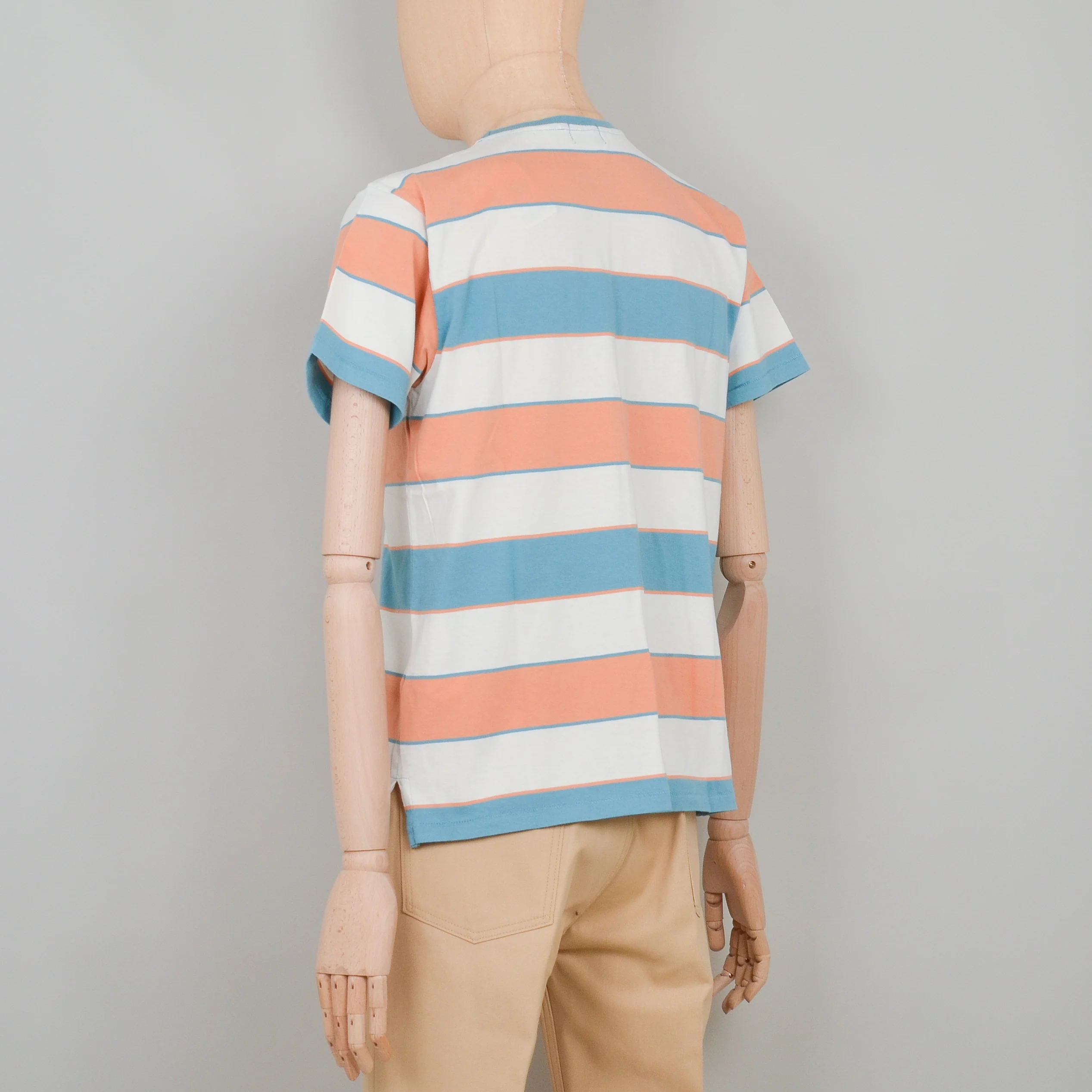Levi's Vintage Clothing 1940's Split Hem Tee - Sunset Orange Blue - Image 3