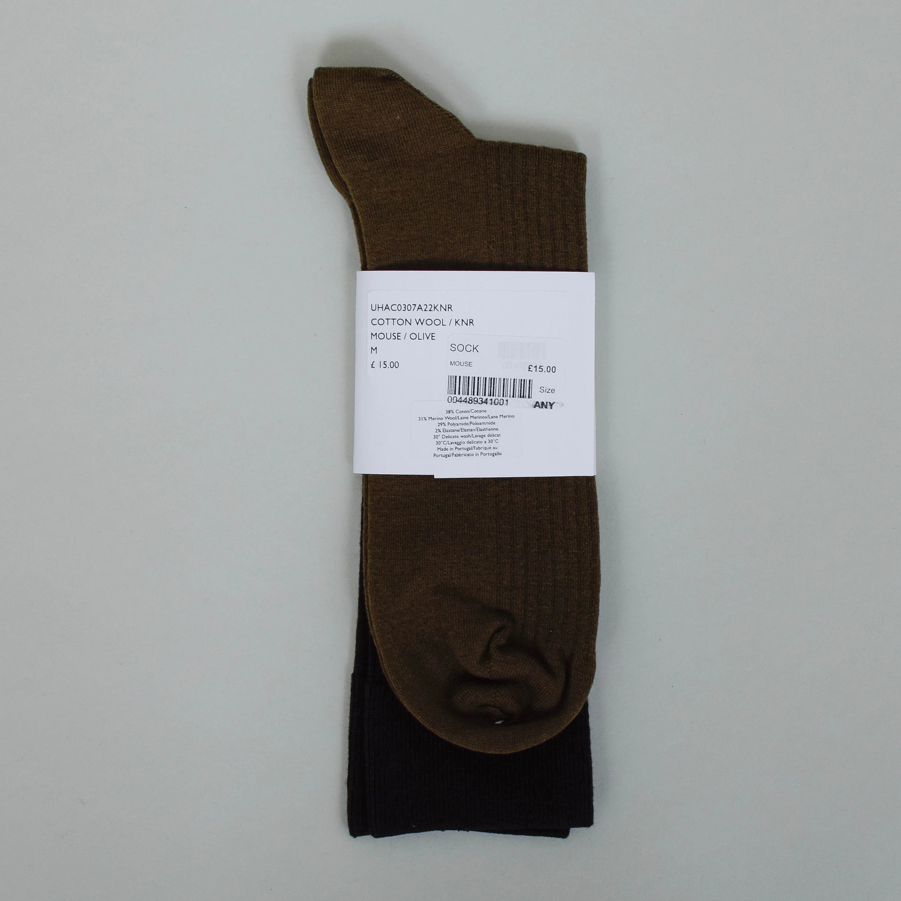 MHL Colour Block Sock - Mouse - Image 2