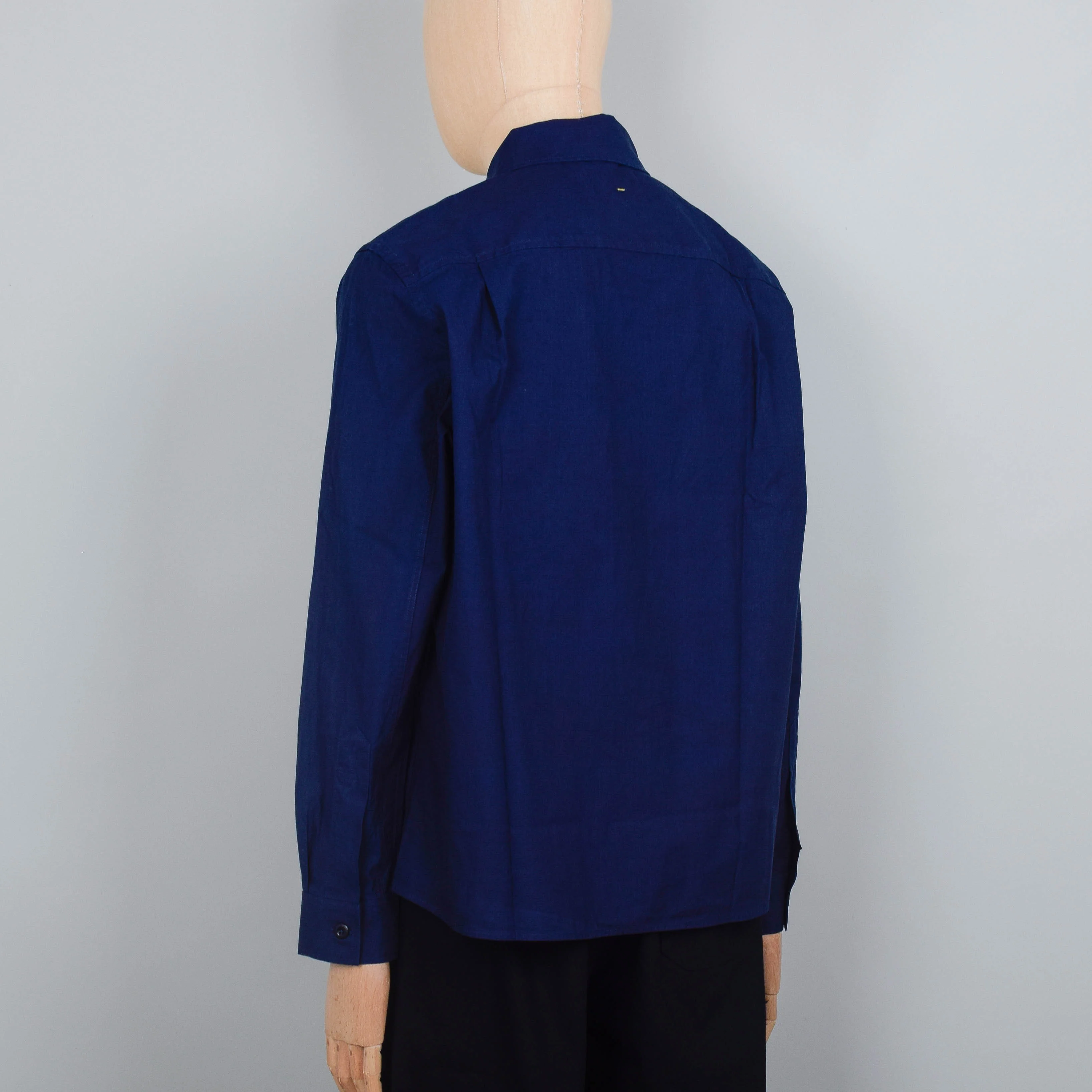 MHL Overall Shirt Cotton Plainweave - Indigo - Image 3