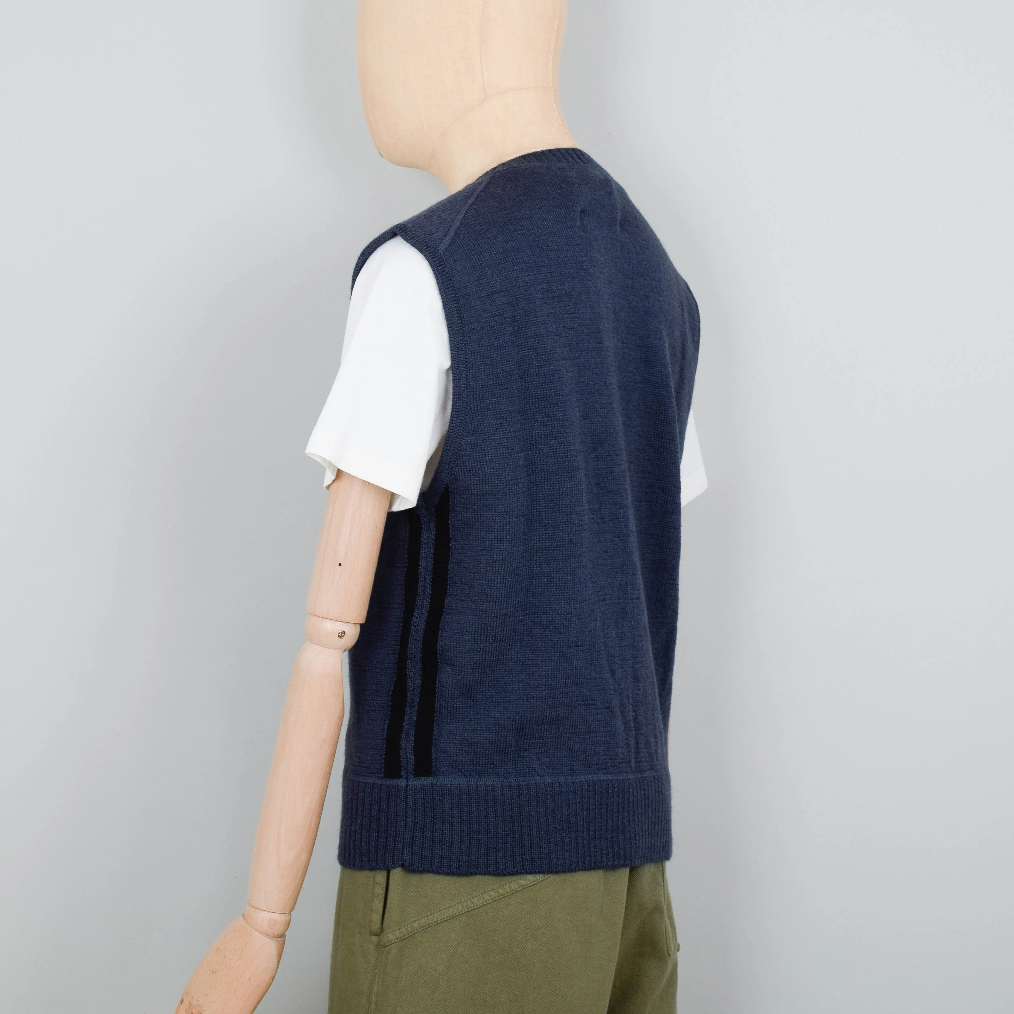 MHL Sports Slipover Virgin Wool - Uniform Blue/Black - Image 3