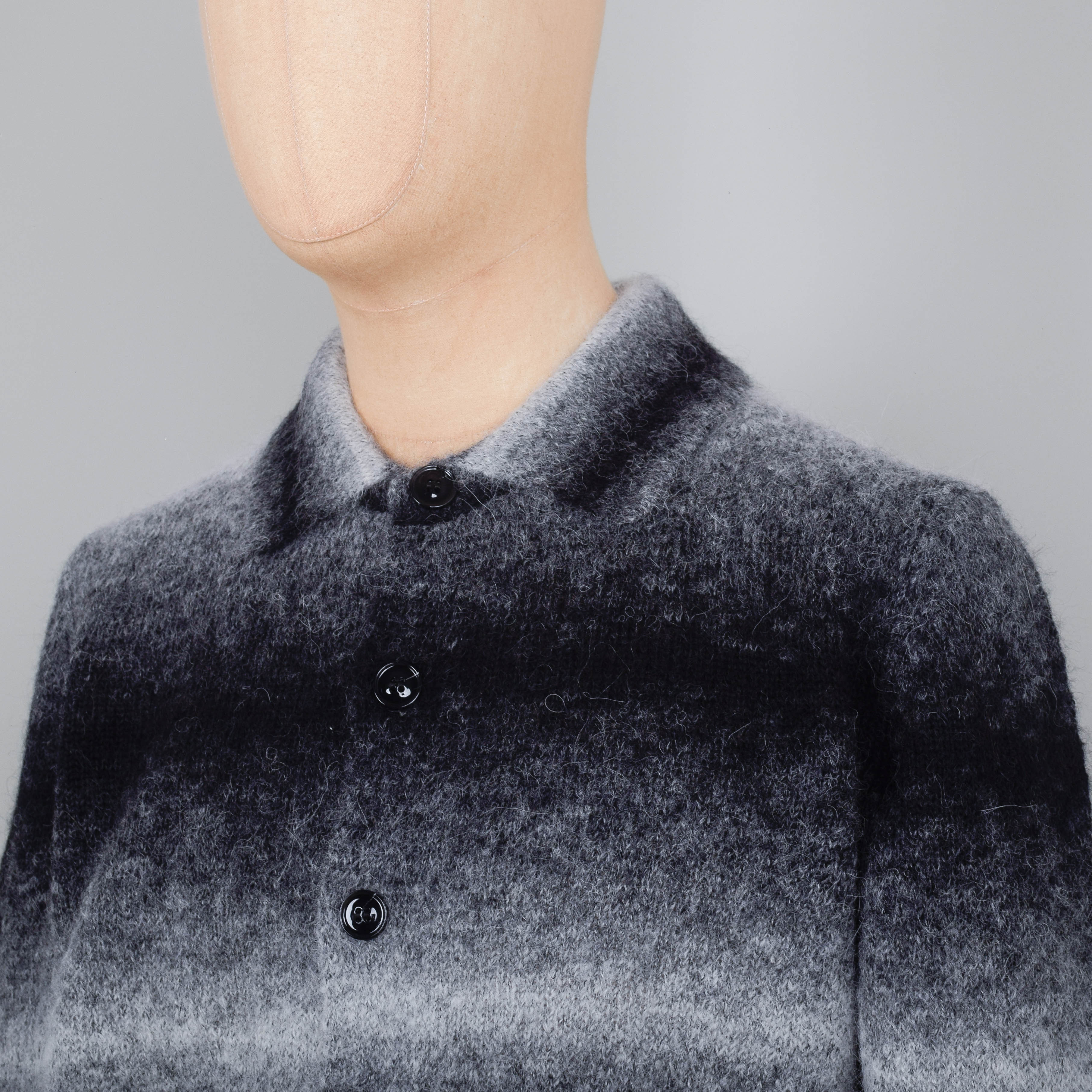 NN. 07 Alfie Polo Cardigan - Light Grey - Image 2