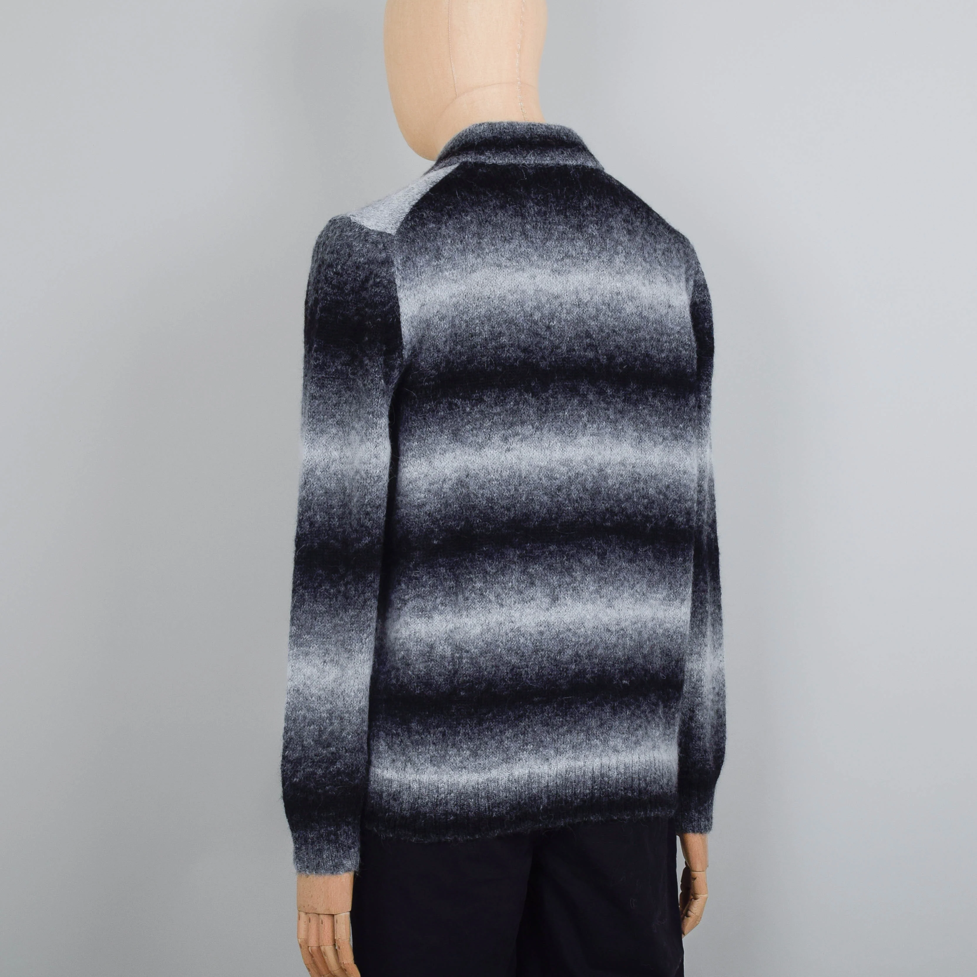 NN. 07 Alfie Polo Cardigan - Light Grey - Image 3