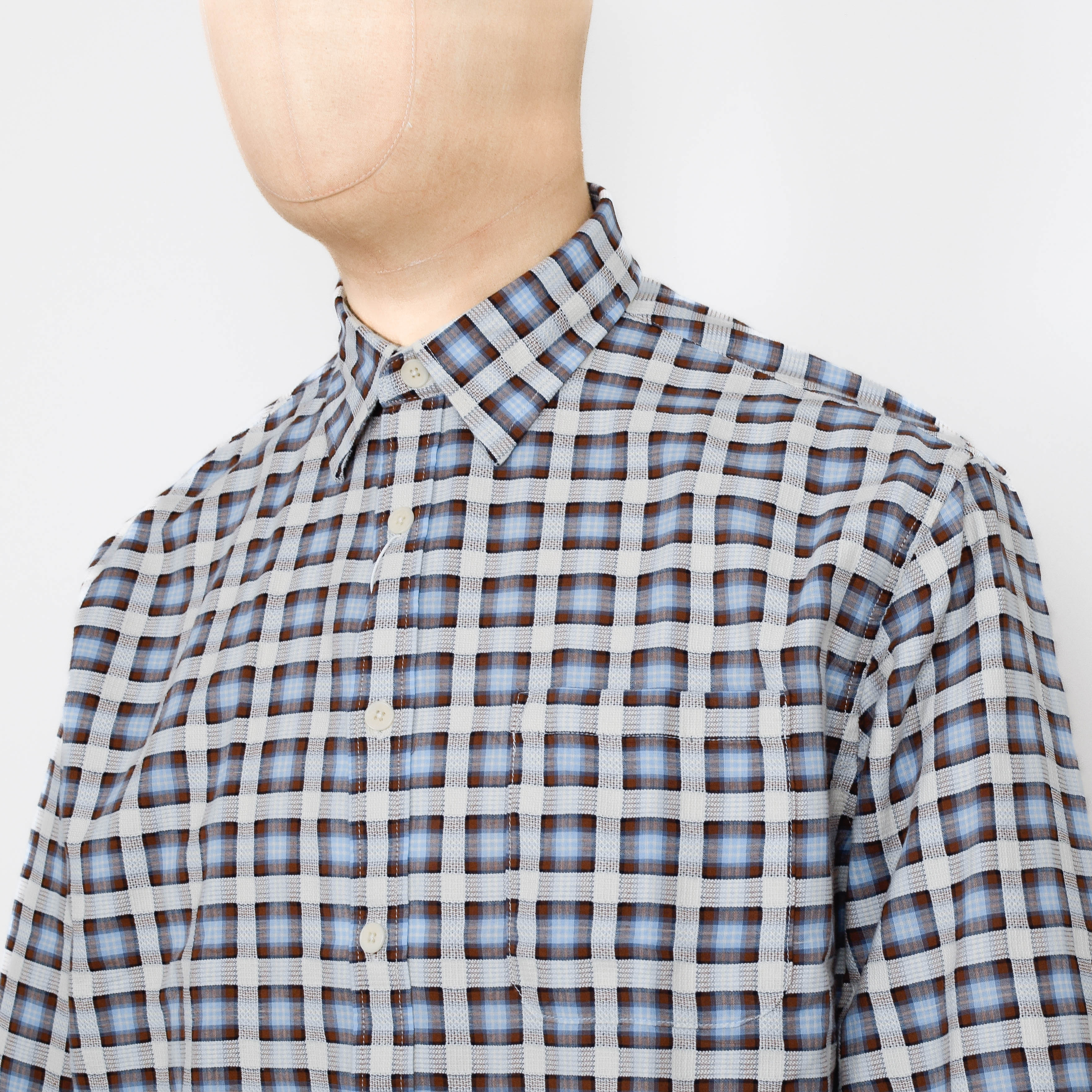 NN. 07 Deon Shirt - Blue Check - Image 2