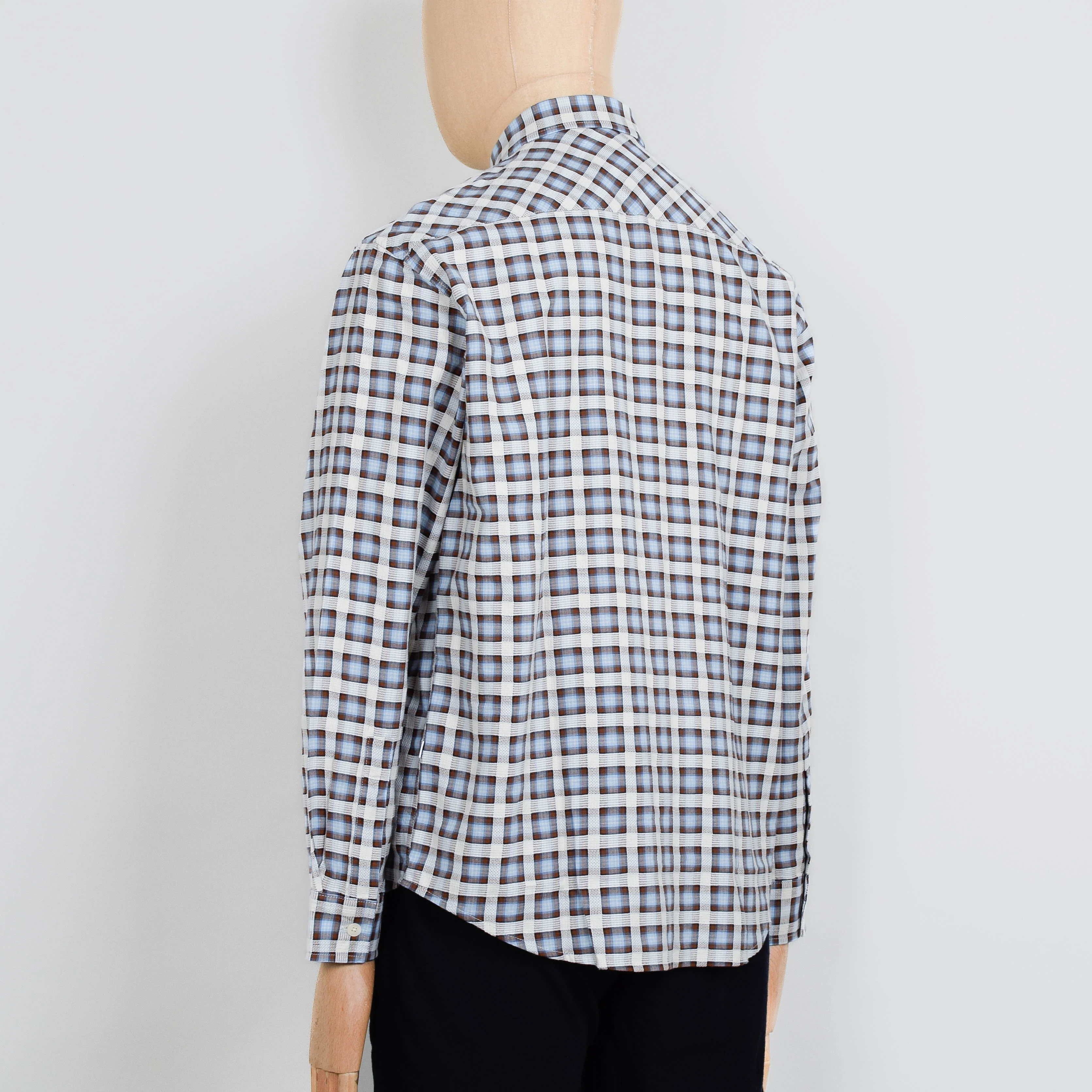 NN. 07 Deon Shirt - Blue Check - Image 3