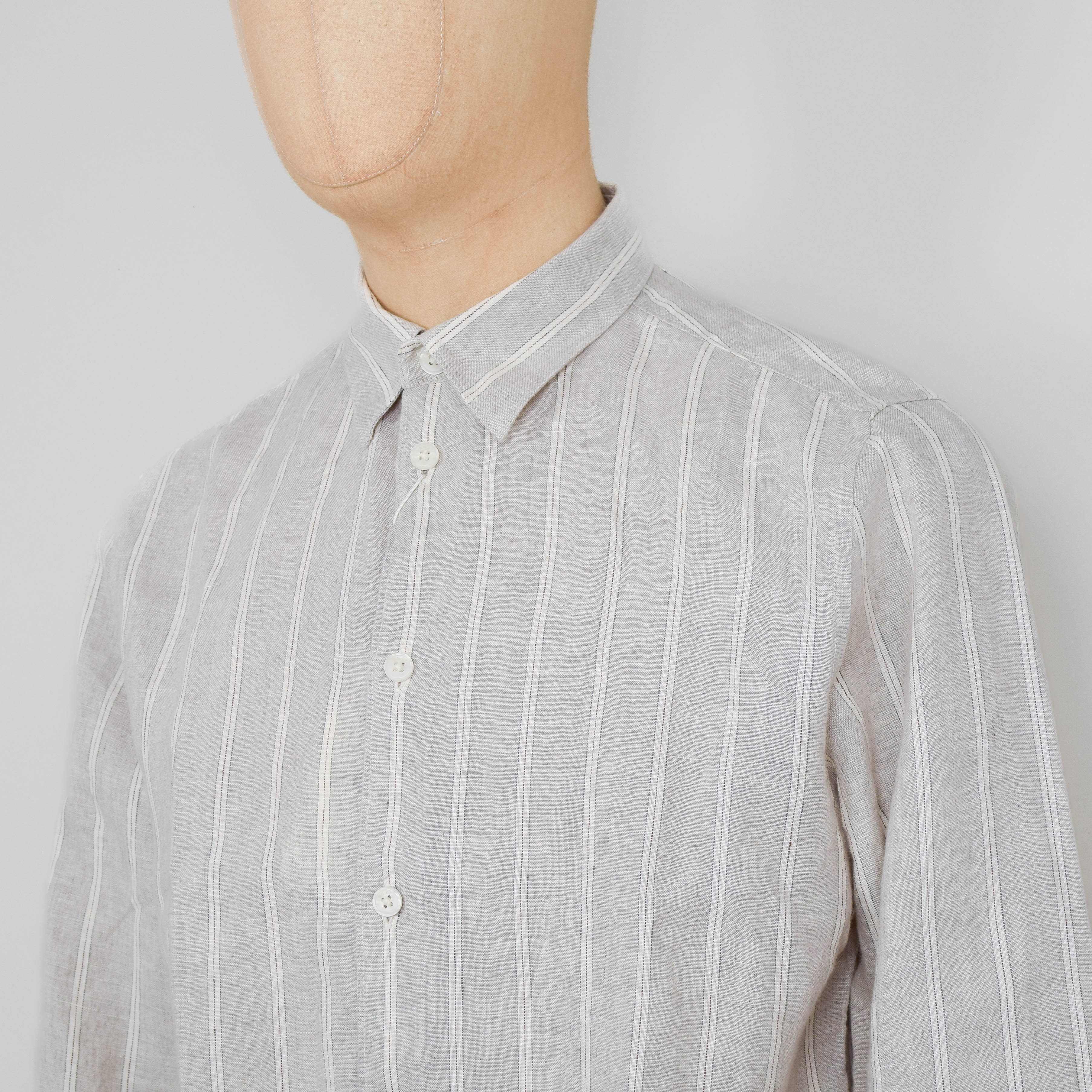 NN. 07 Enzo Shirt - Oat Stripe - Image 2