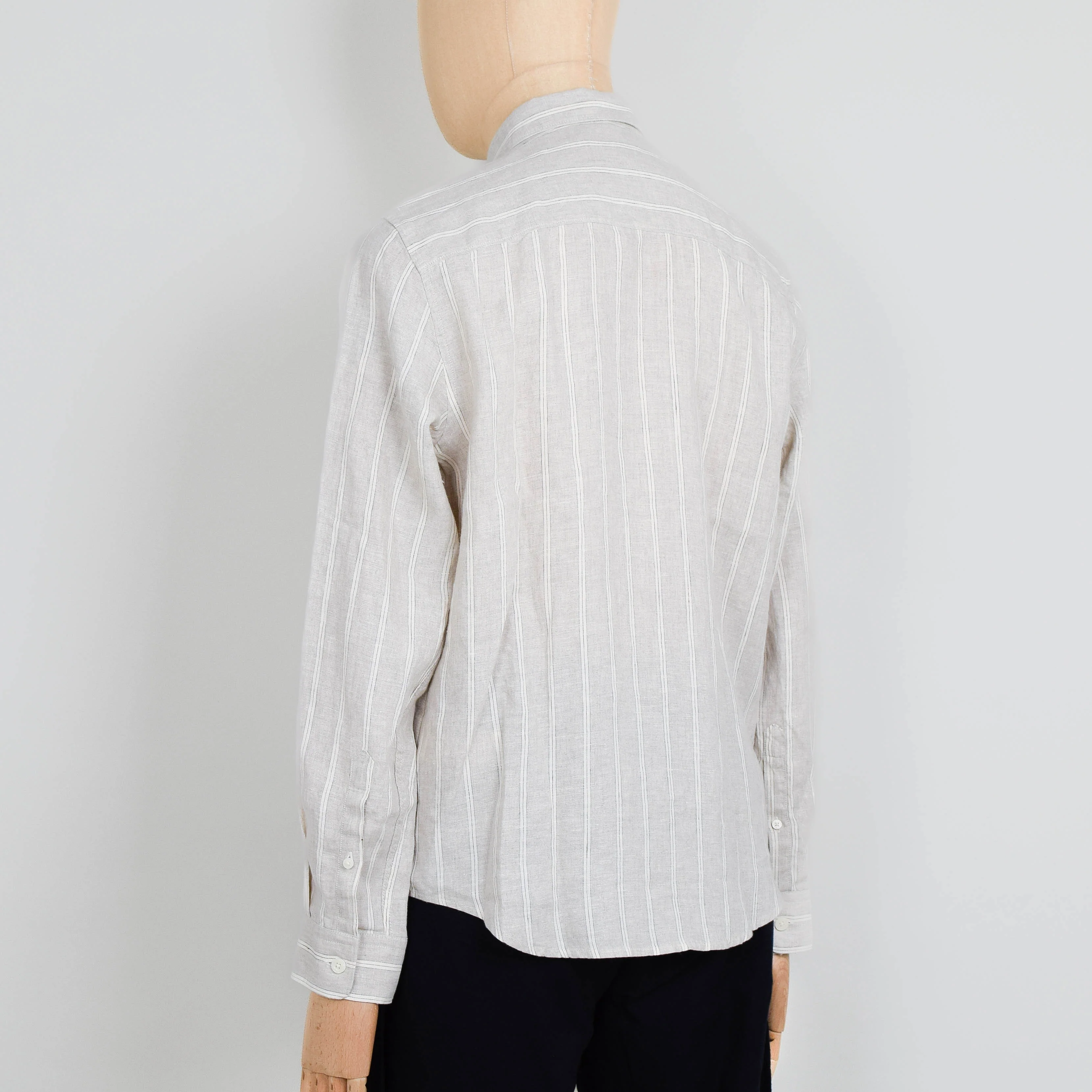 NN. 07 Enzo Shirt - Oat Stripe - Image 3