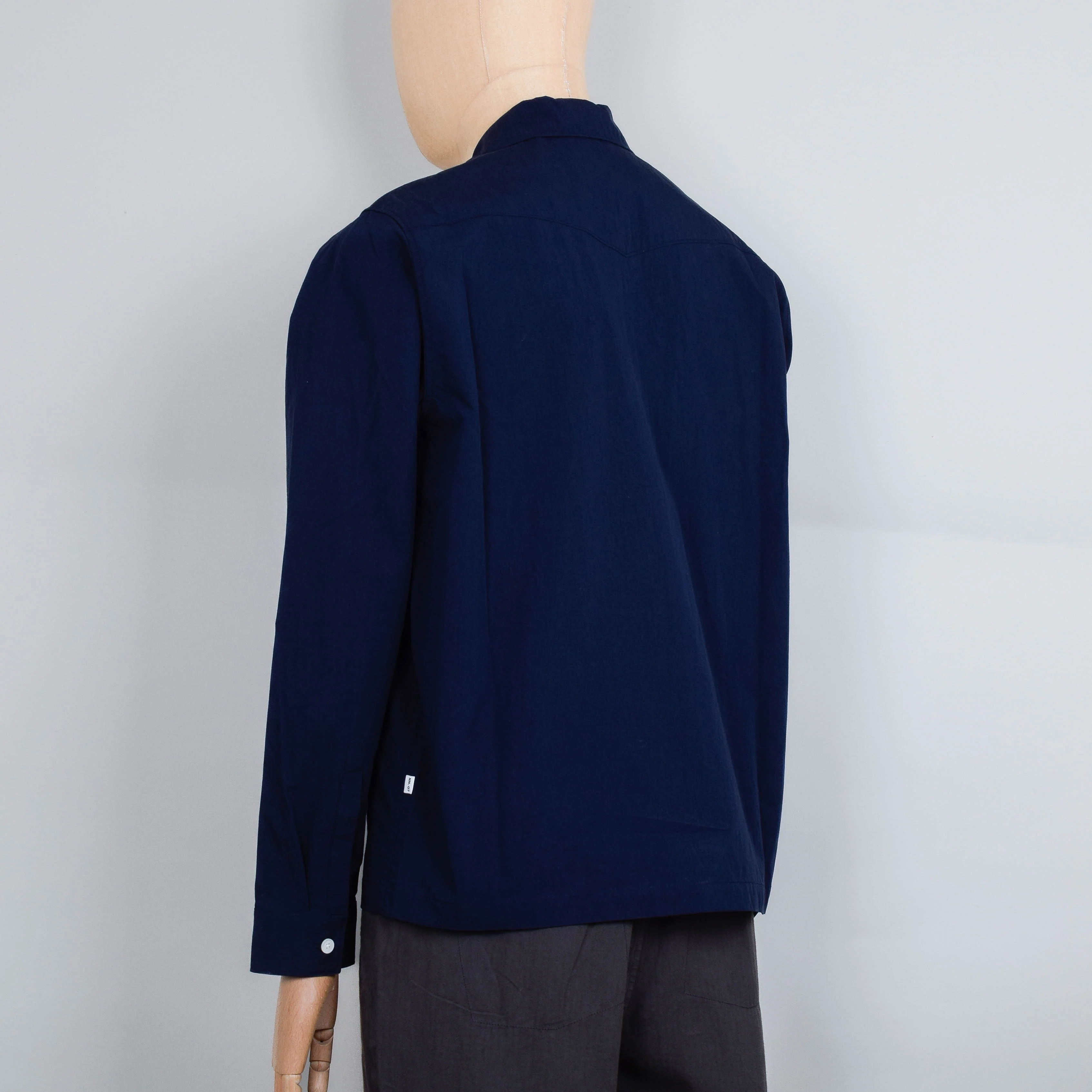 NN. 07 Virgil Zip Shirt - Navy - Image 3