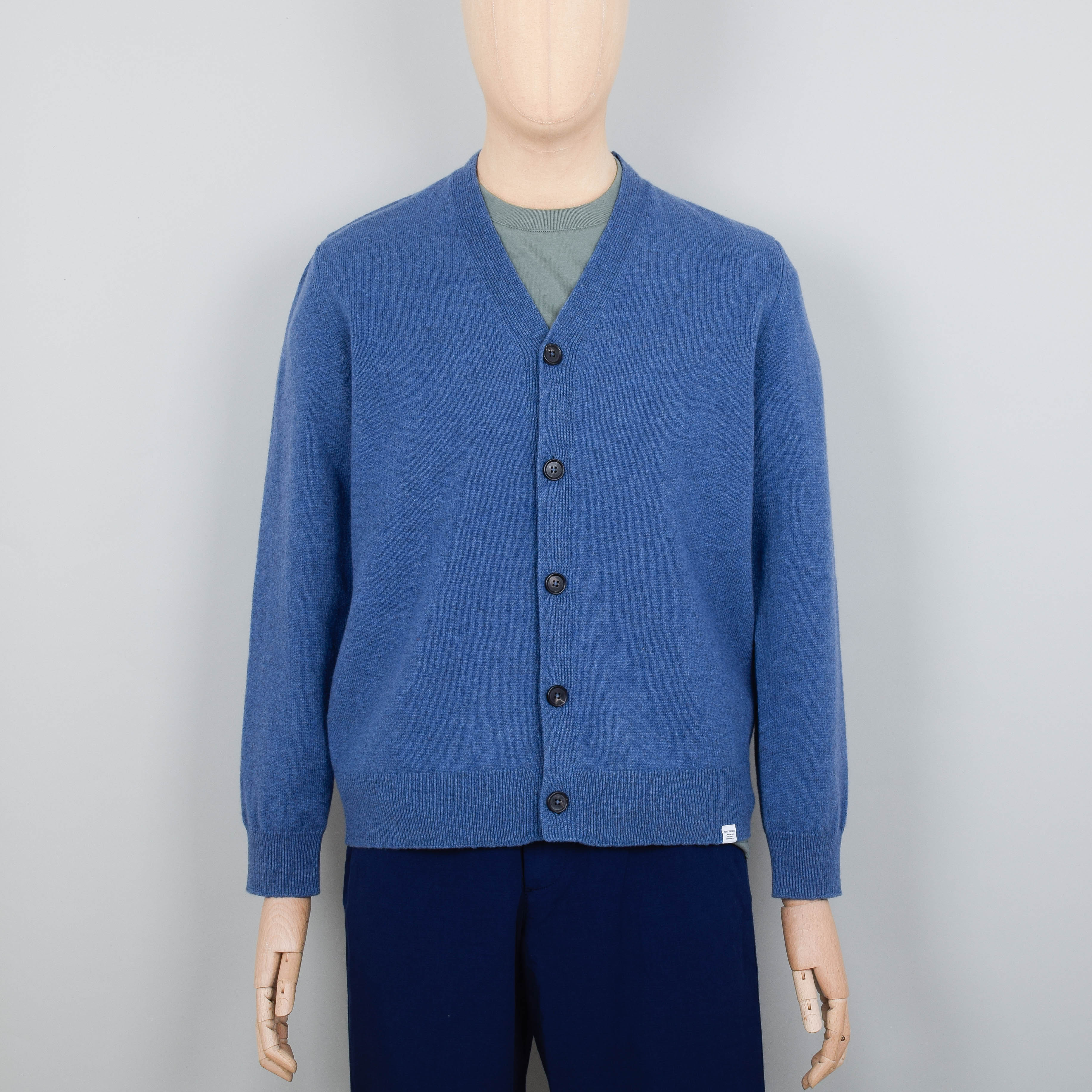 Norse Projects Adam Lambswool - Calcite Blue