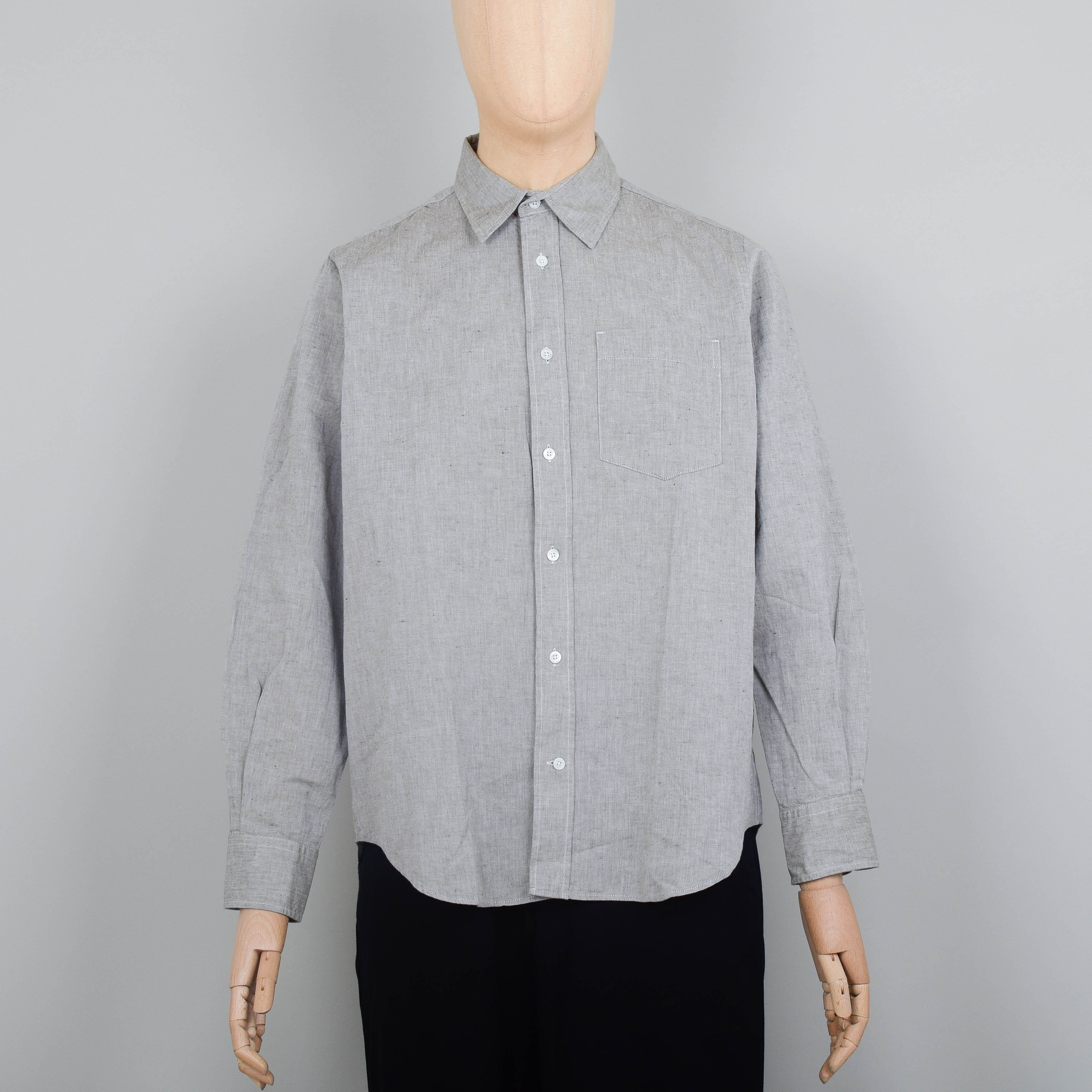 Norse Projects Algot Relaxed Cotton Linen Shirt - Ivy Green