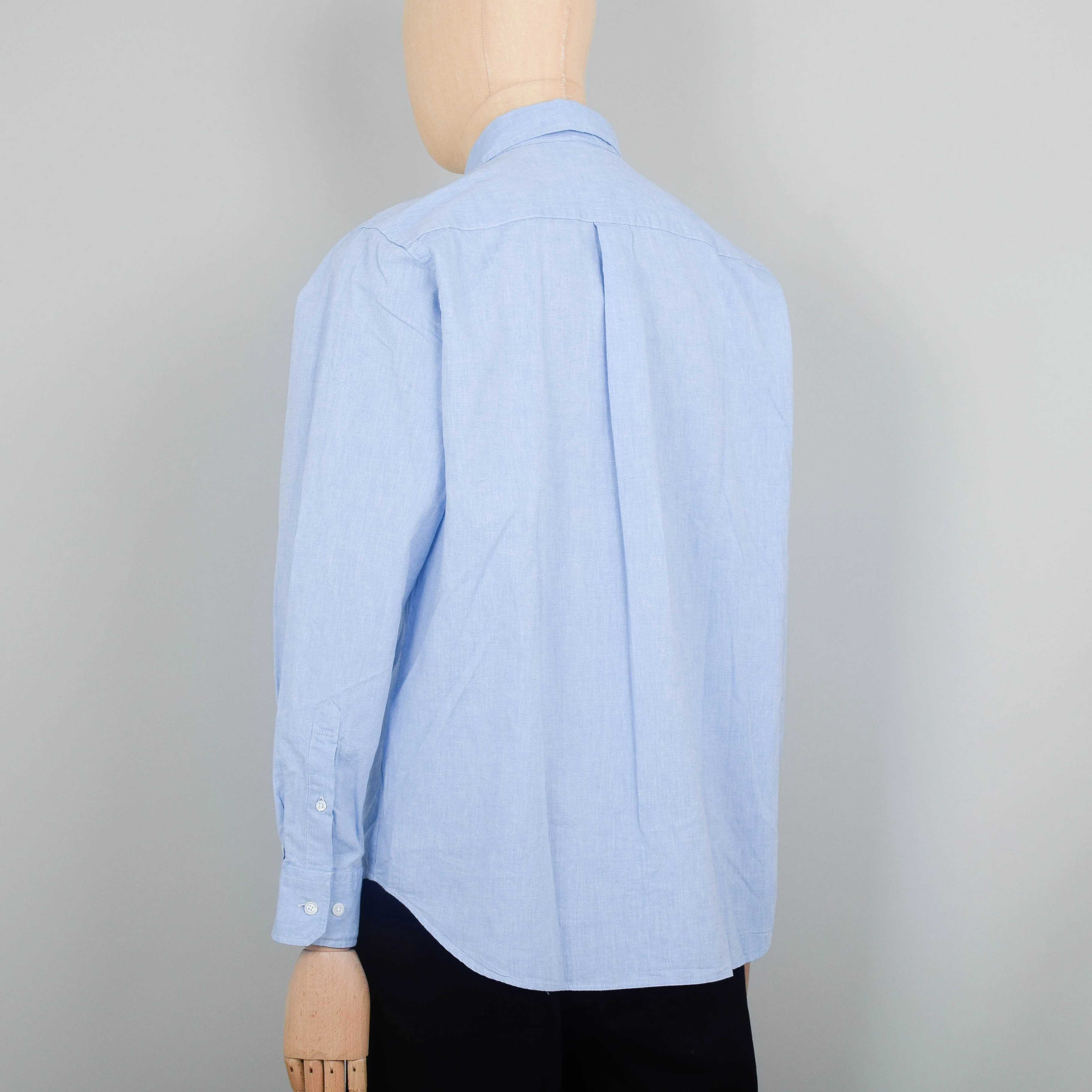 Norse Projects Algot Relaxed Cotton Linen Shirt - Pale Blue - Image 3