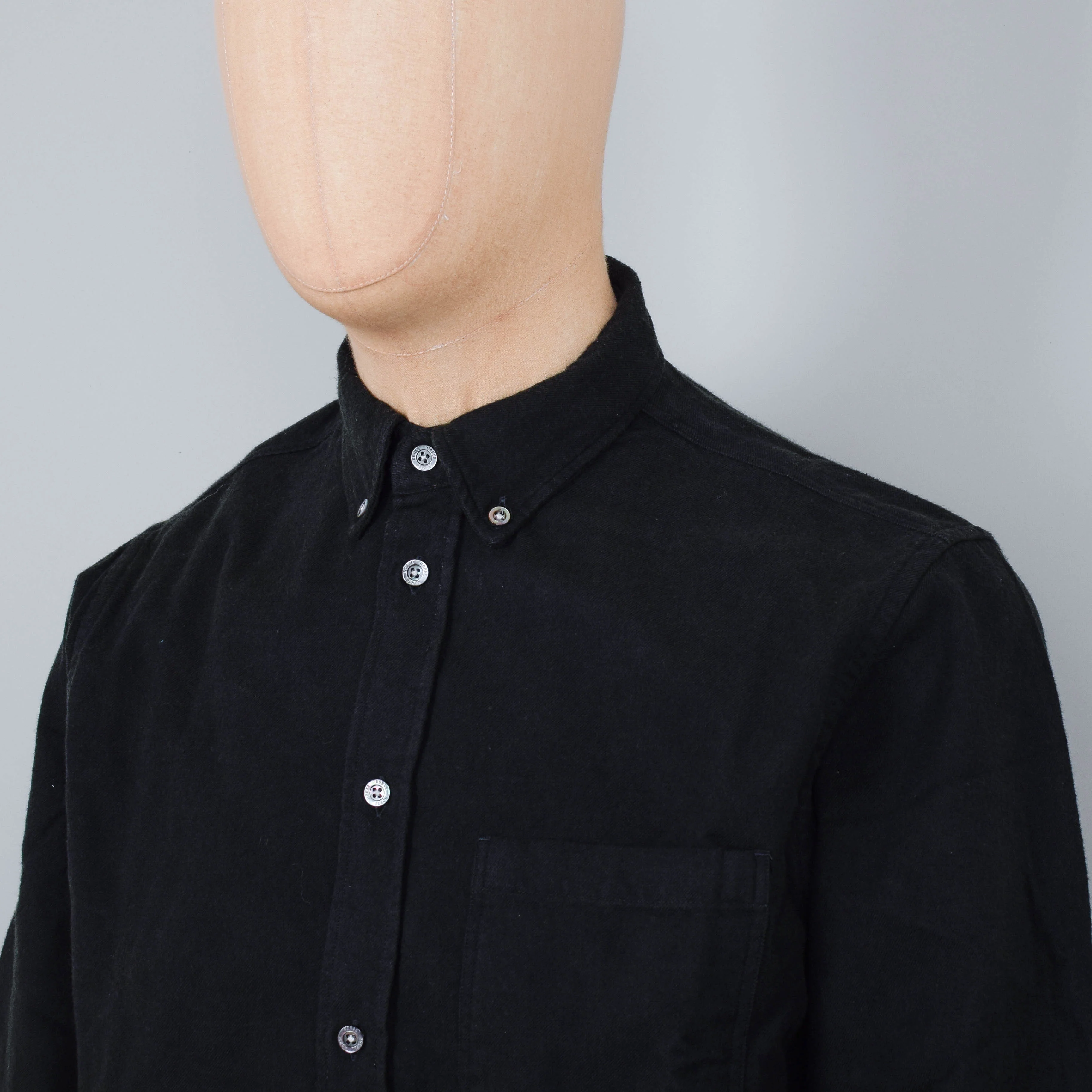 Norse Projects Anton Brushed Flannel - Dark Green - Image 2