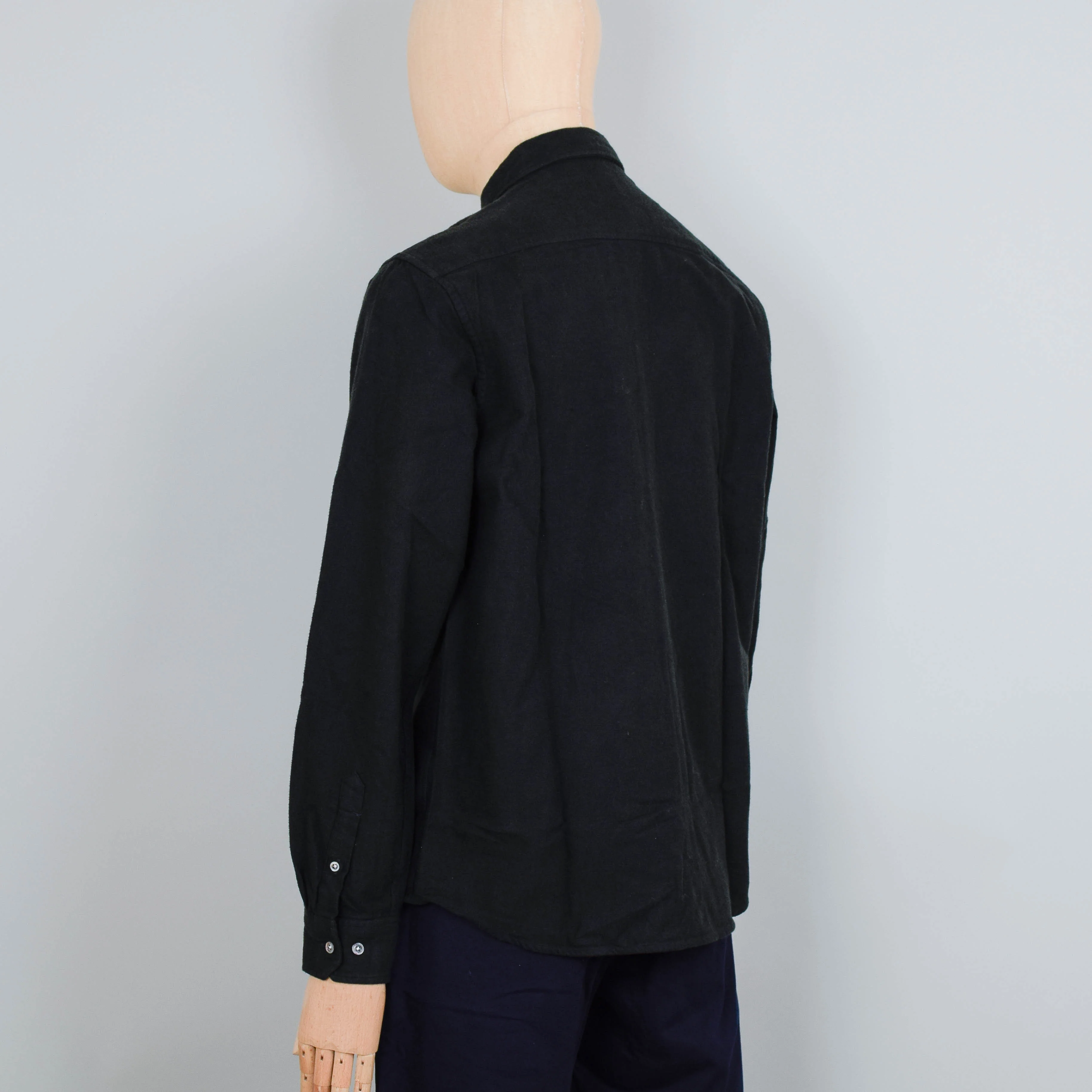 Norse Projects Anton Brushed Flannel - Dark Green - Image 3