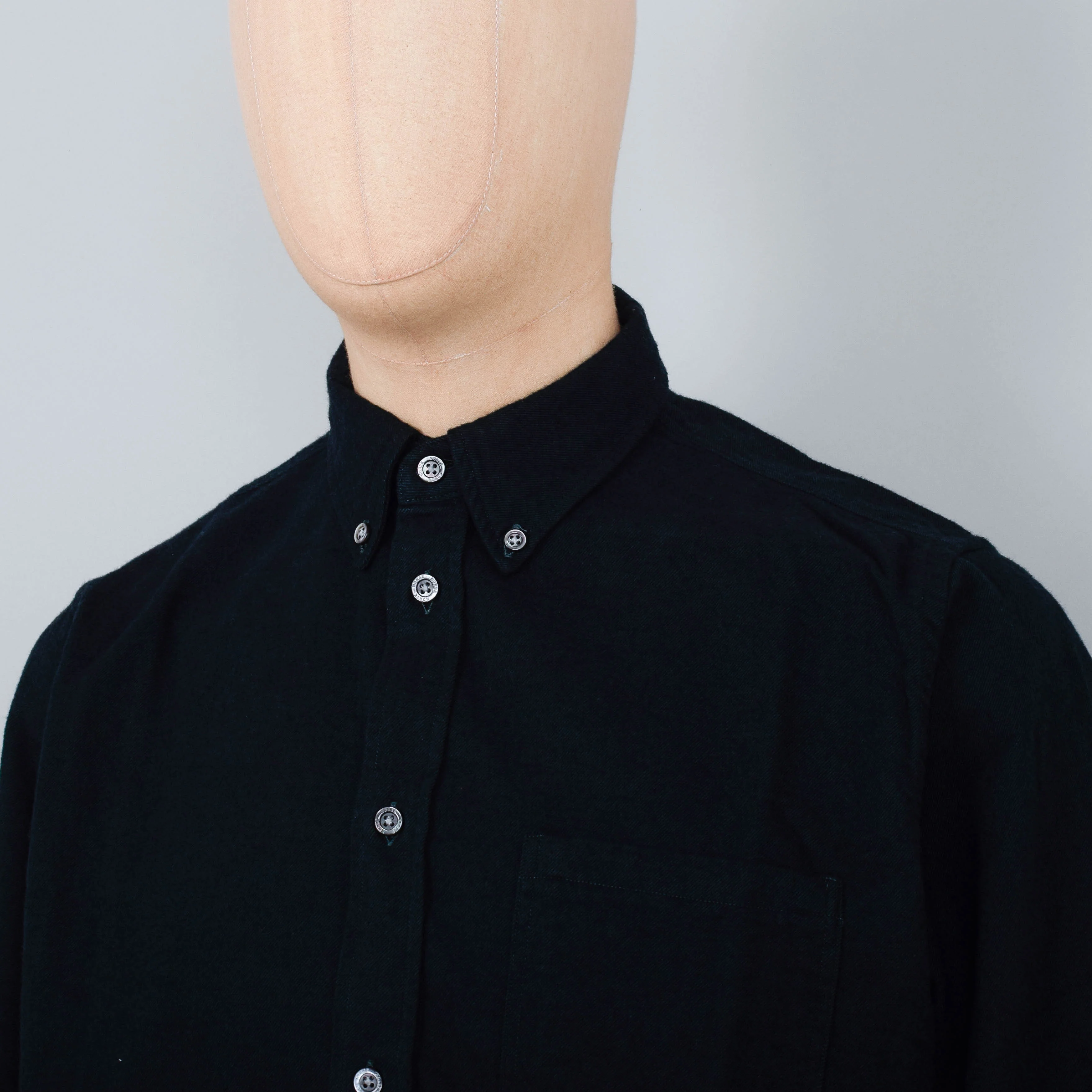 Norse Projects Anton Brushed Flannel - Varsity Green - Image 2