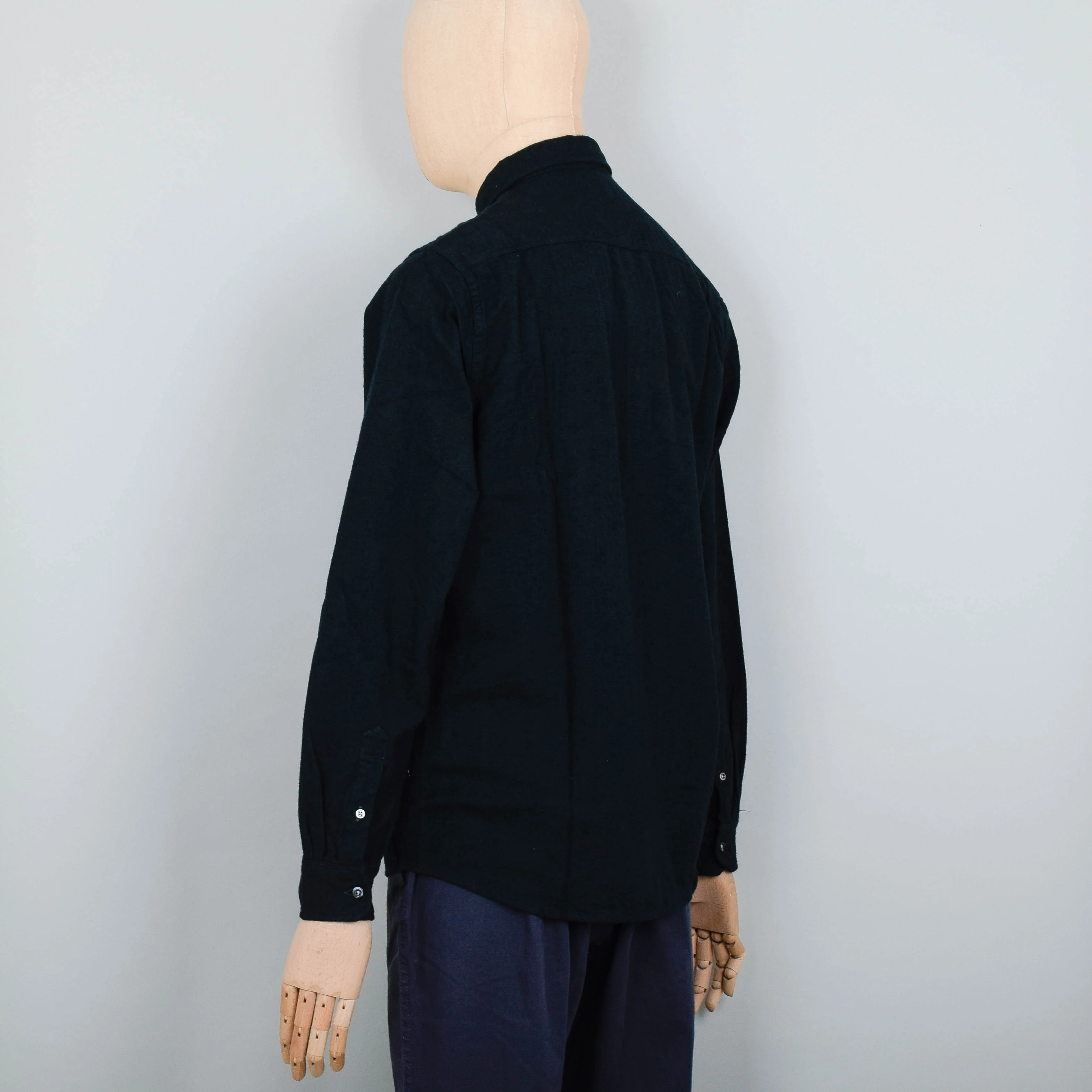 Norse Projects Anton Brushed Flannel - Varsity Green - Image 3