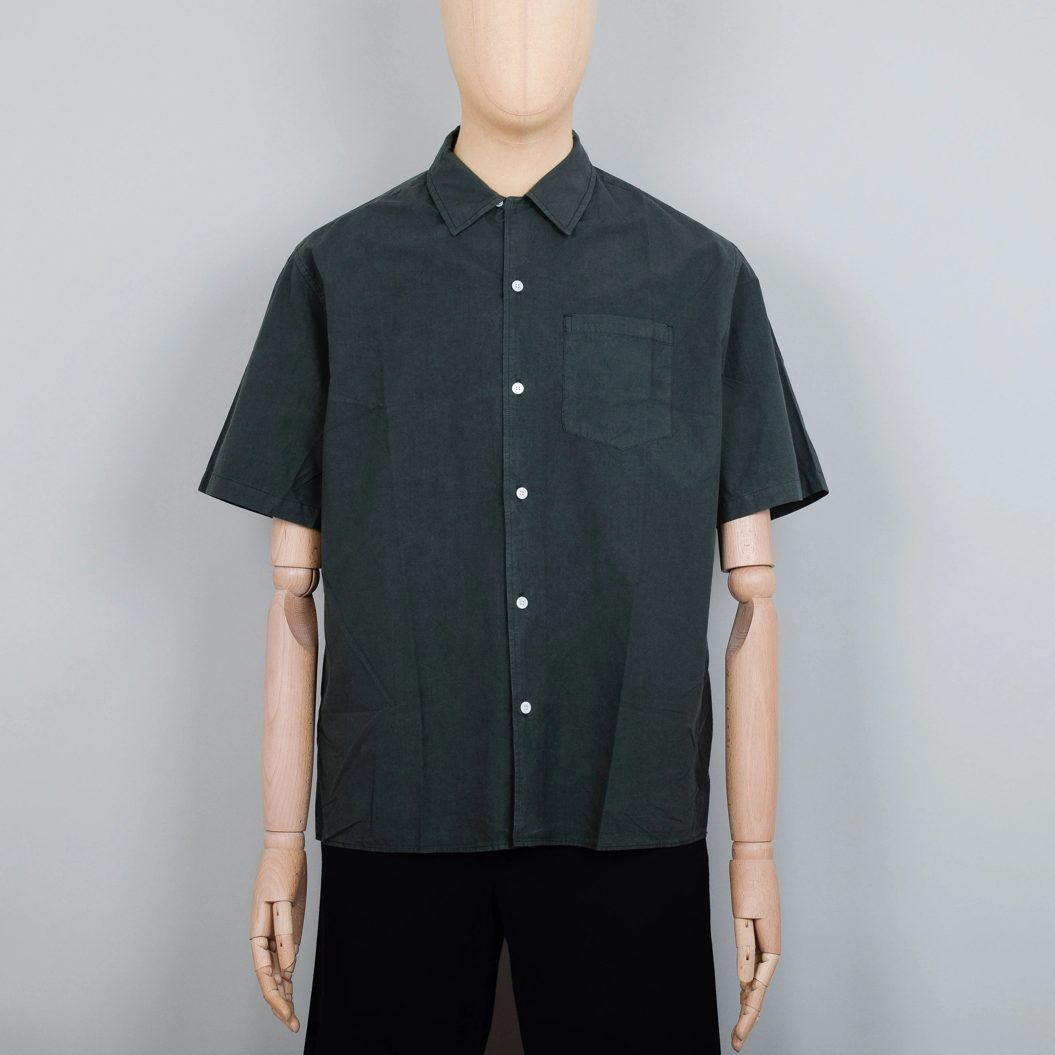 Norse Projects Carsten Tencel Shirt - Spruce Green