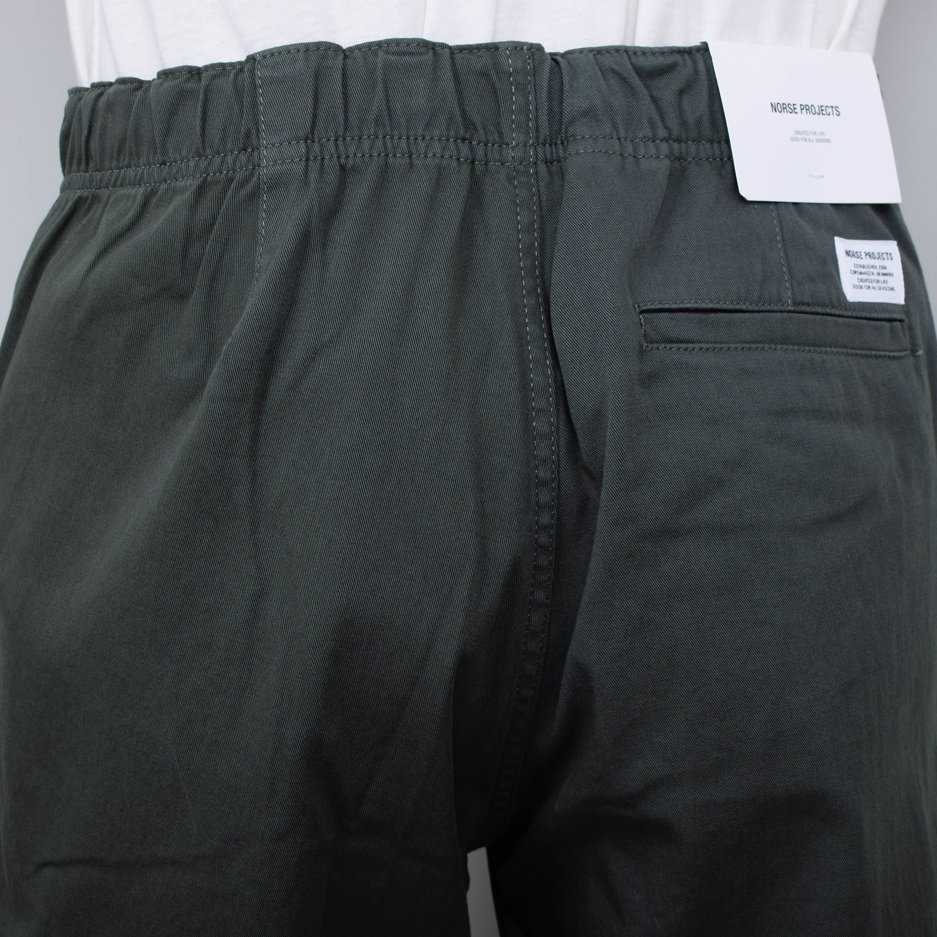 Norse Projects Ezra Light Stretch Trouser - Spruce Green - Image 3