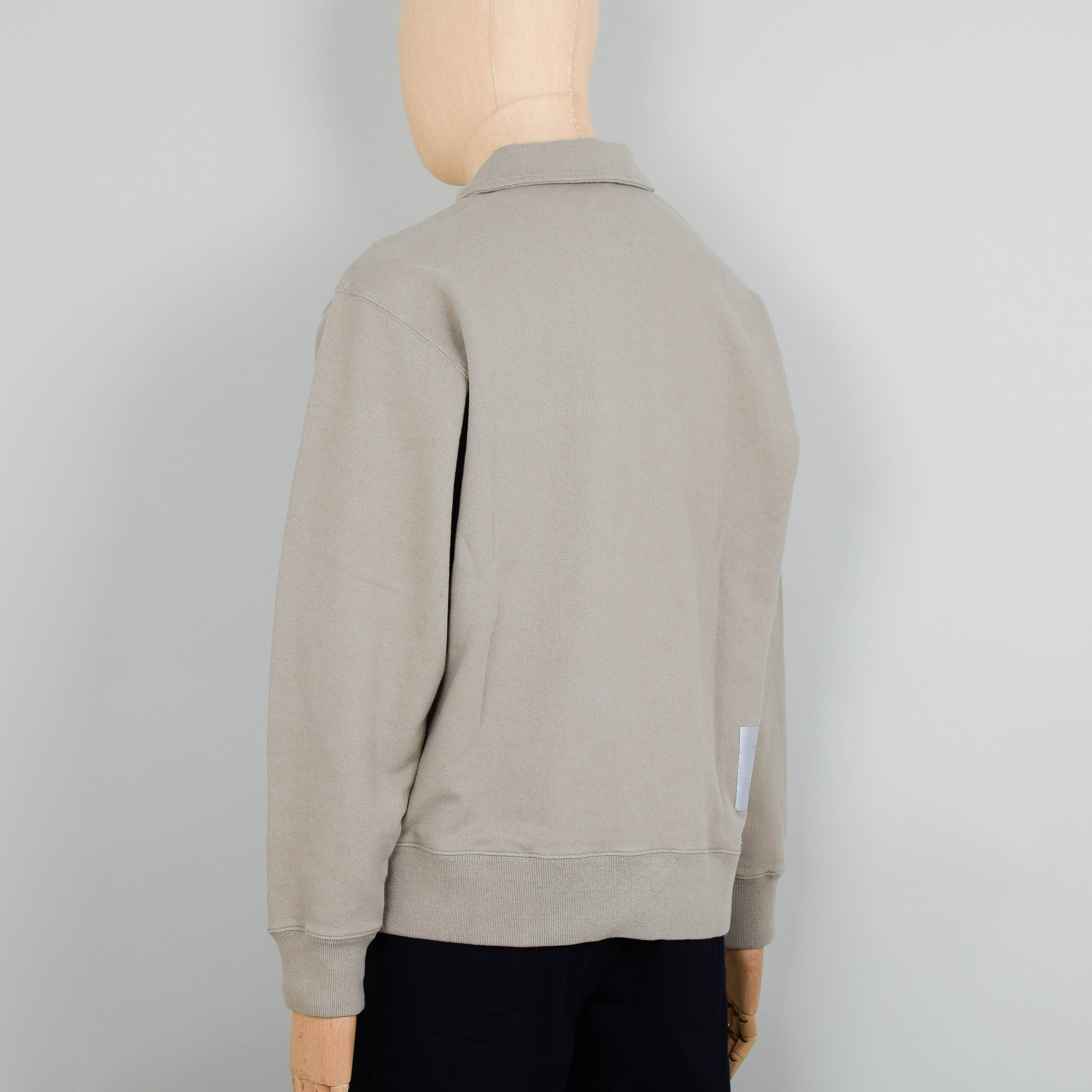 Norse Projects Fraser Relaxed Loopback Tab Series L/S Polo- Sand - Image 3