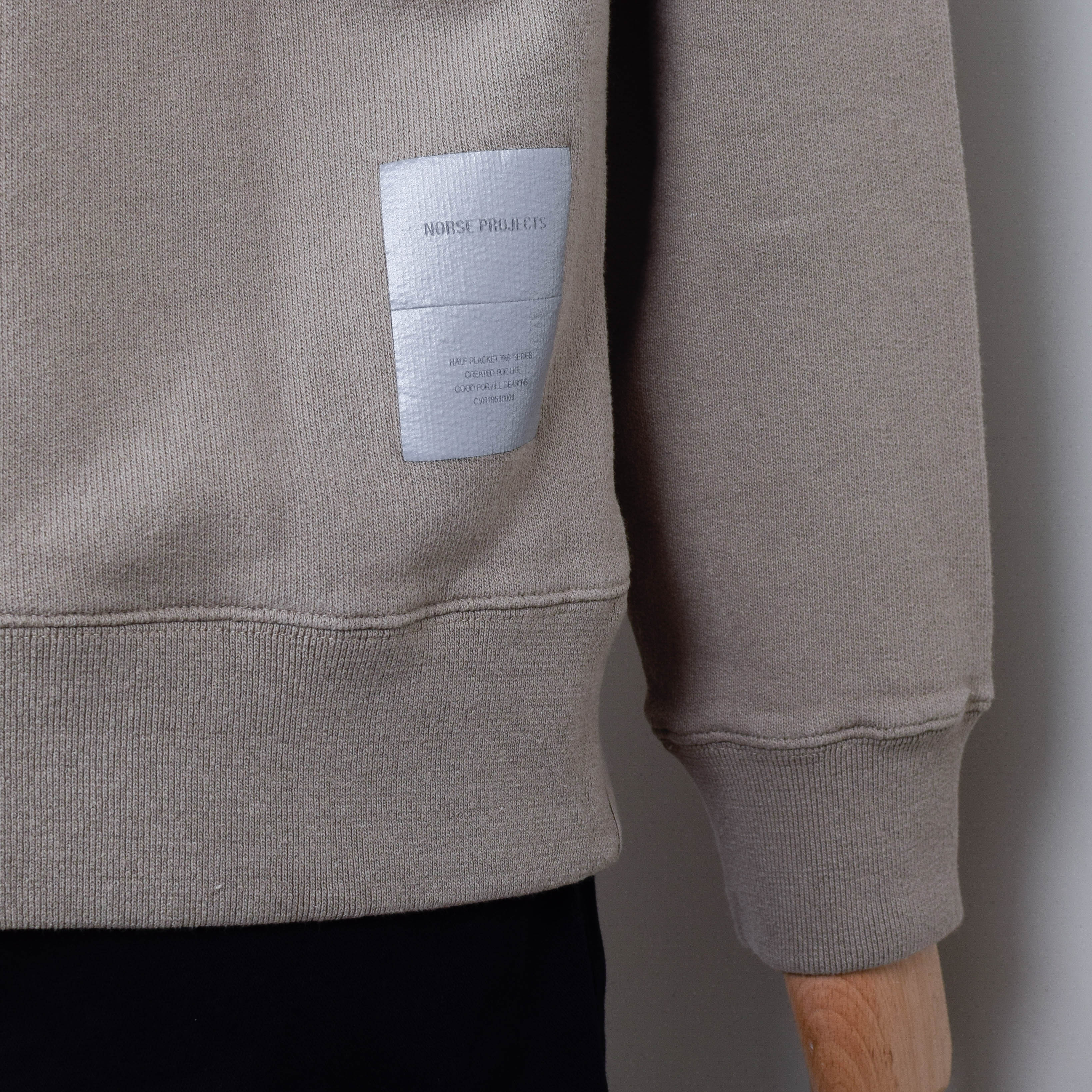 Norse Projects Fraser Relaxed Loopback Tab Series L/S Polo- Sand - Image 4
