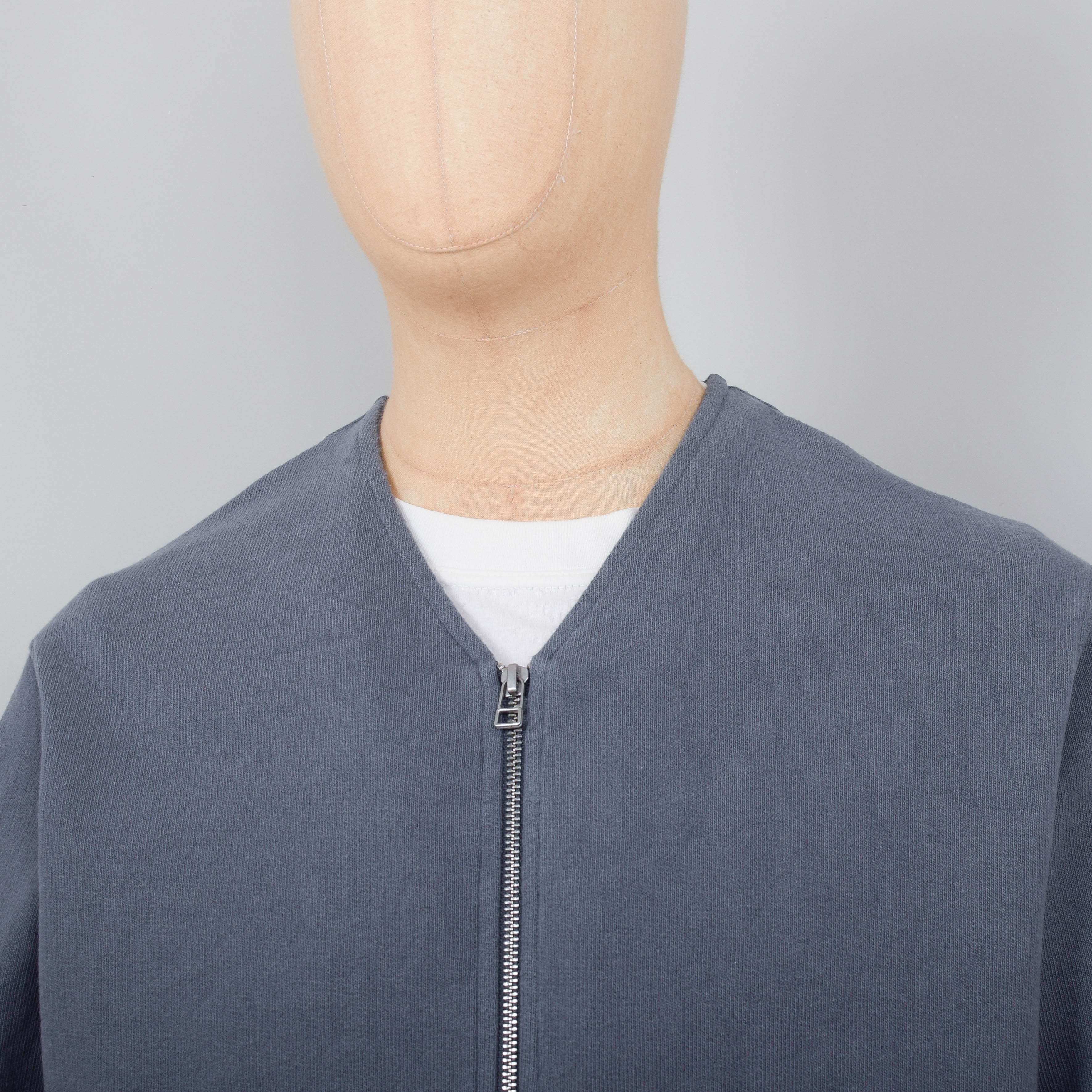Norse Projects Fraser Tab Series Sweat Jacket - Magnet Grey - Image 2